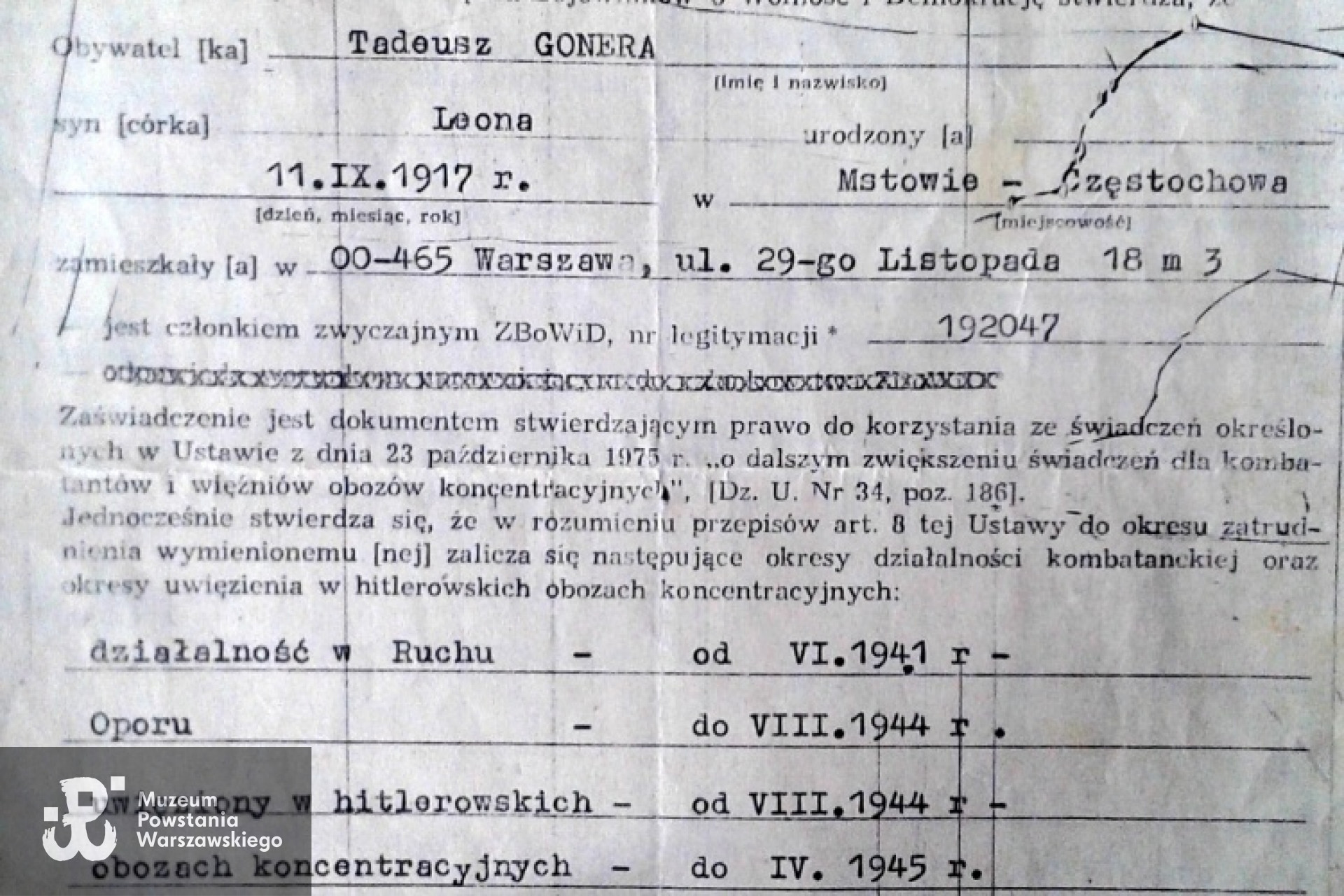 Fot. z archiwum rodzinnego udostępnił Daniel Michałowski