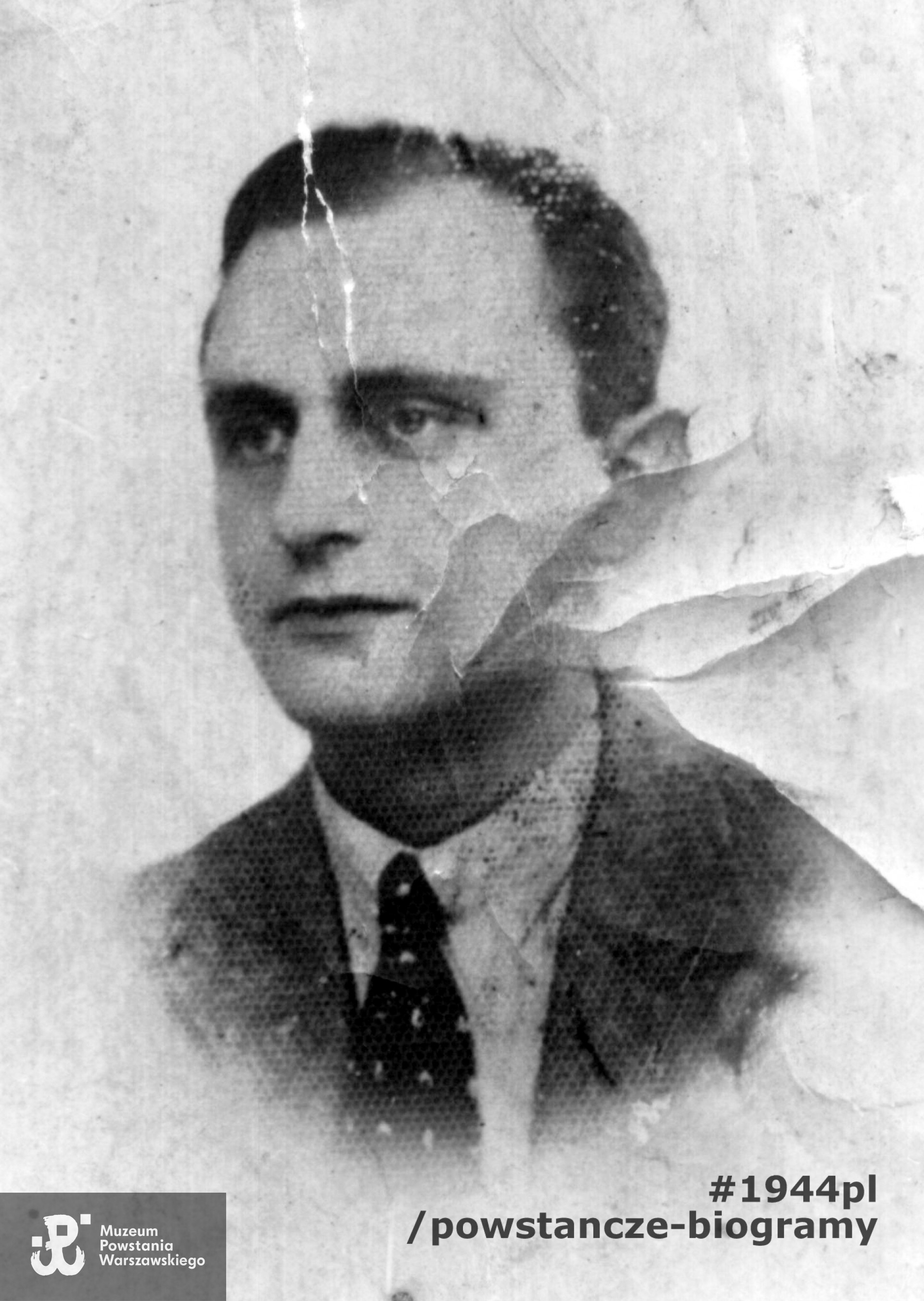 Tadeusz Towarnicki  "Naprawa"  - zdjęcie wykonane przed wojną.  Fot. z archiwum rodzinnego Jadwigi Towarnickiej udostępnione przez Edytę Taraszkiewicz i Marcina Halickiego.