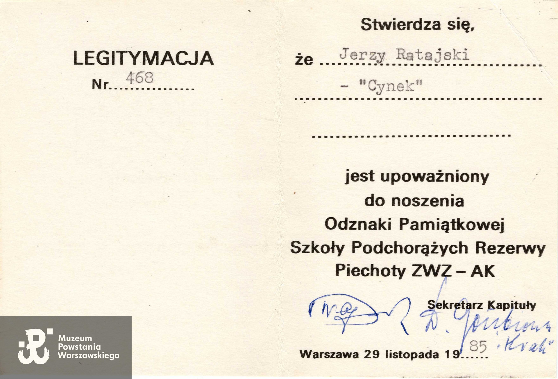 Ze zbiorów Muzeum Powstania Warszawskiego, P/8978