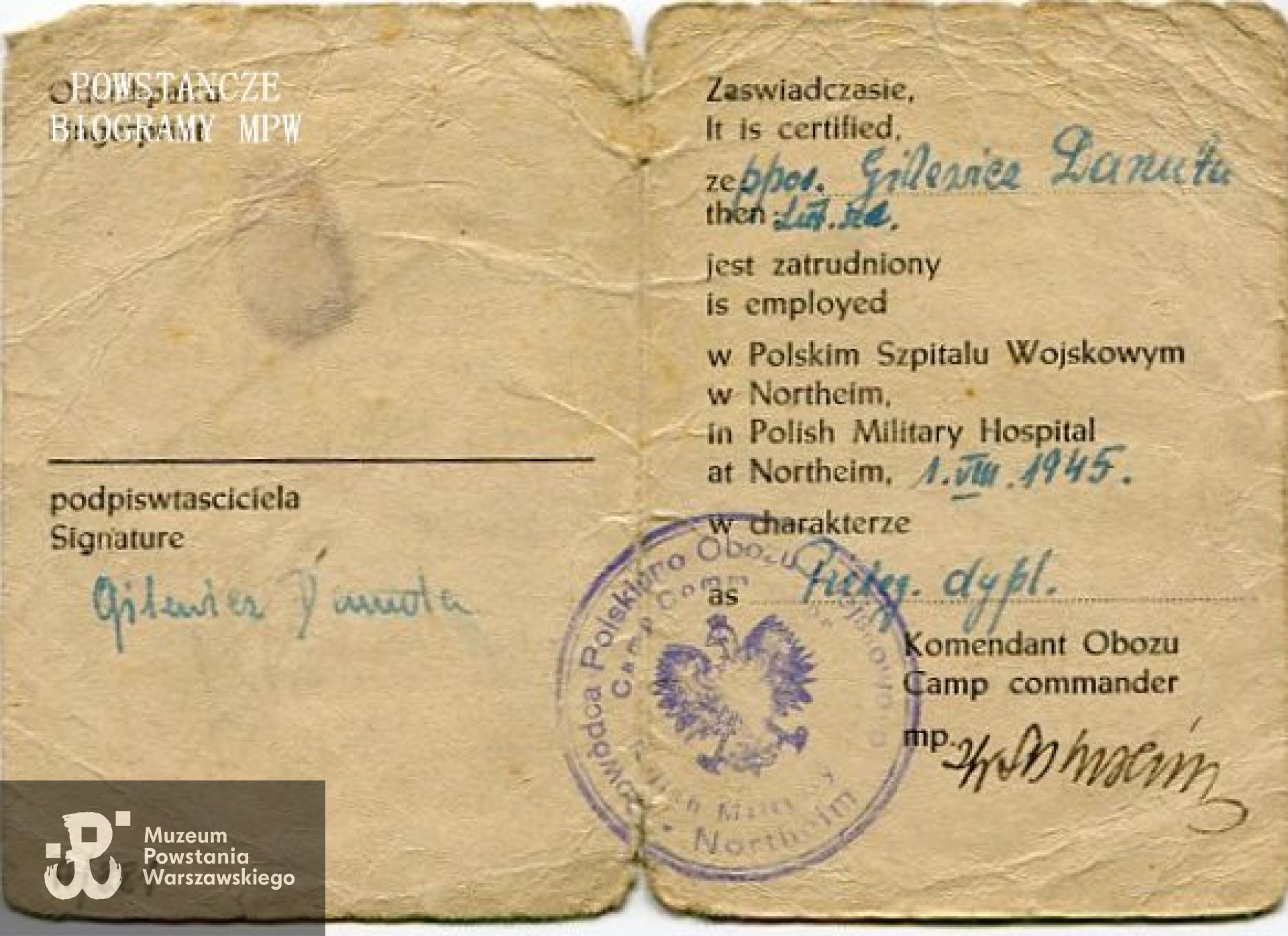 Ze zbiorów Muzeum Powstania warszawskiego, sygn. MPW-A/881