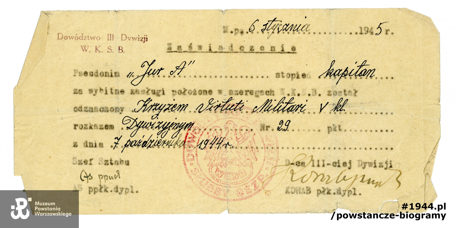 Ze zbiorów Muzeum Powstania Warszawskiego, sygn. P/9041