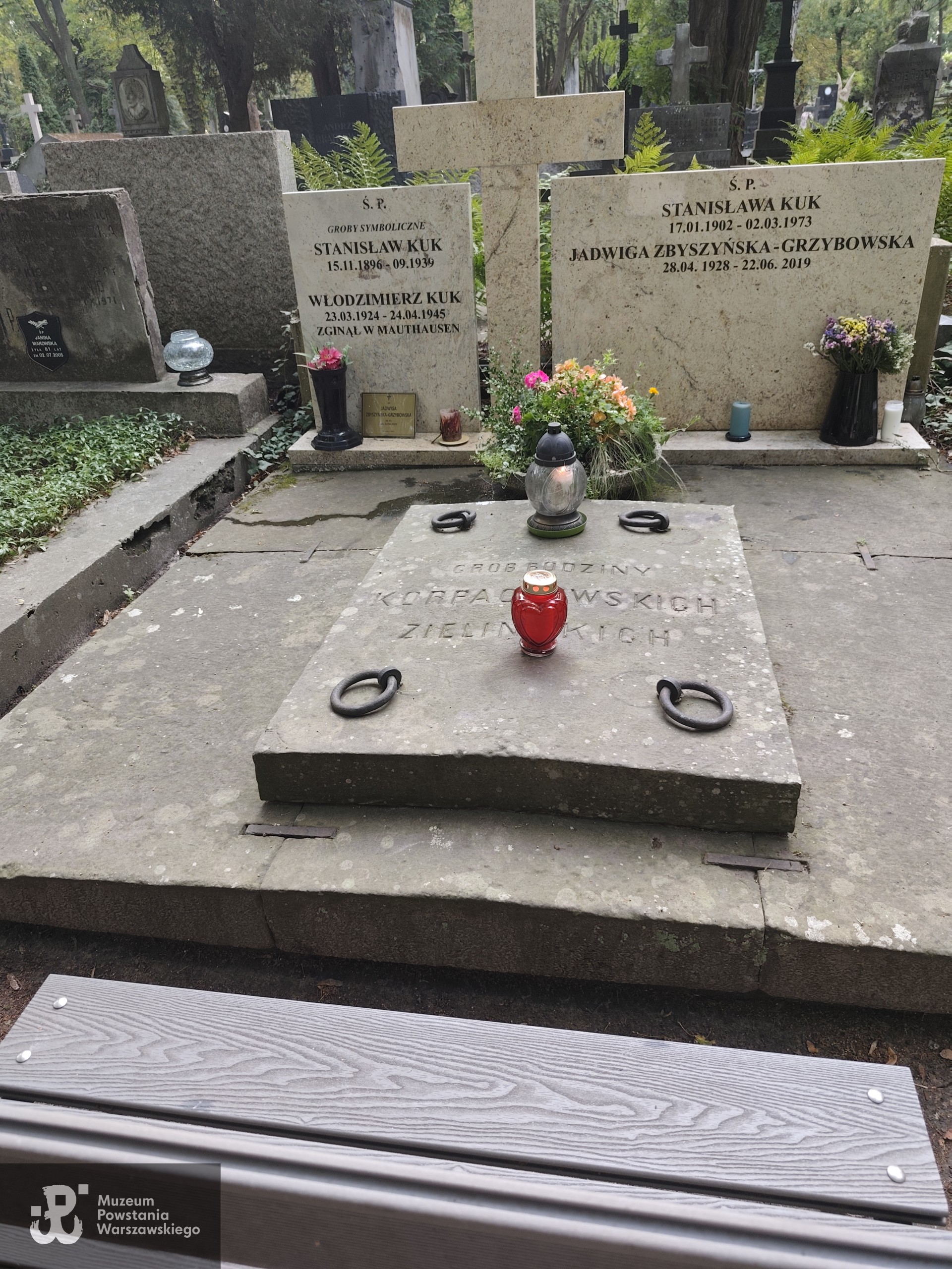  Cmentarz Powązkowski w Warszawie (Stare Powązki), kwatera  41, rząd 1, gr. 25-26. , fot udostępniła p. Hanna Machińska.
