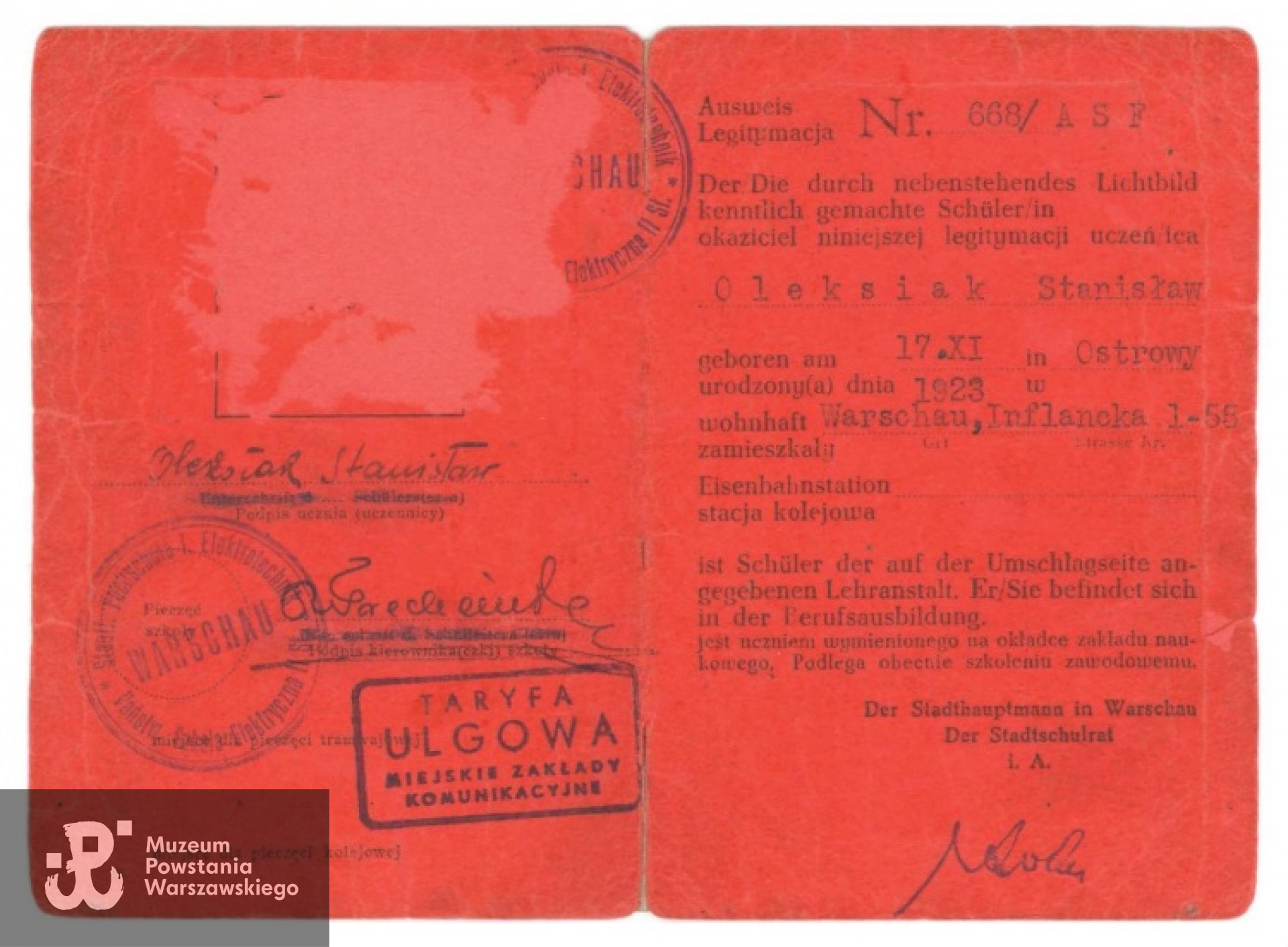 Fot. archiwum rodzinne / materiały do Słownika Uczestników PW