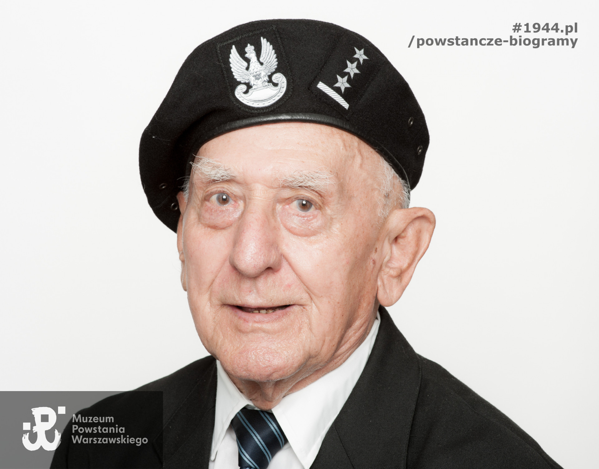 Zygmunt Borkowski „Jan Biel”, „Biel” (1922-2018). Zdjęcie z serii portretów Powstańców Warszawskich wykonanych w ramach projektu "1944/70/2014" realizowanego przez grupę WWPHOTO dla uczczenia 70. rocznicy wybuchu Powstania Warszawskiego. Muzeum Powstania Warszawskiego, 22.07-04.08 2013.