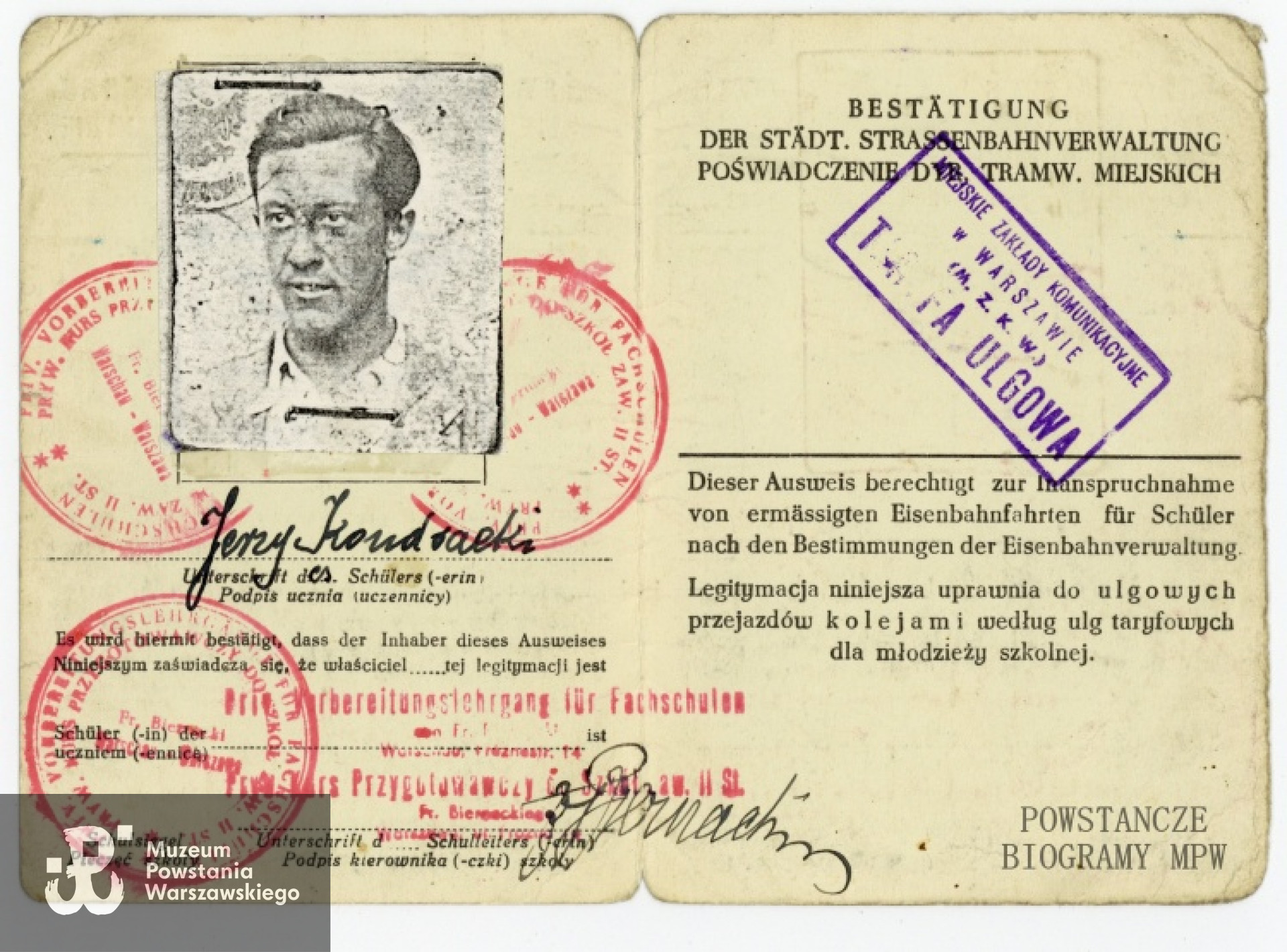 Ze zbiorów Muzeum Powstania Warszawskiego, dar Haliny Kondrackiej.