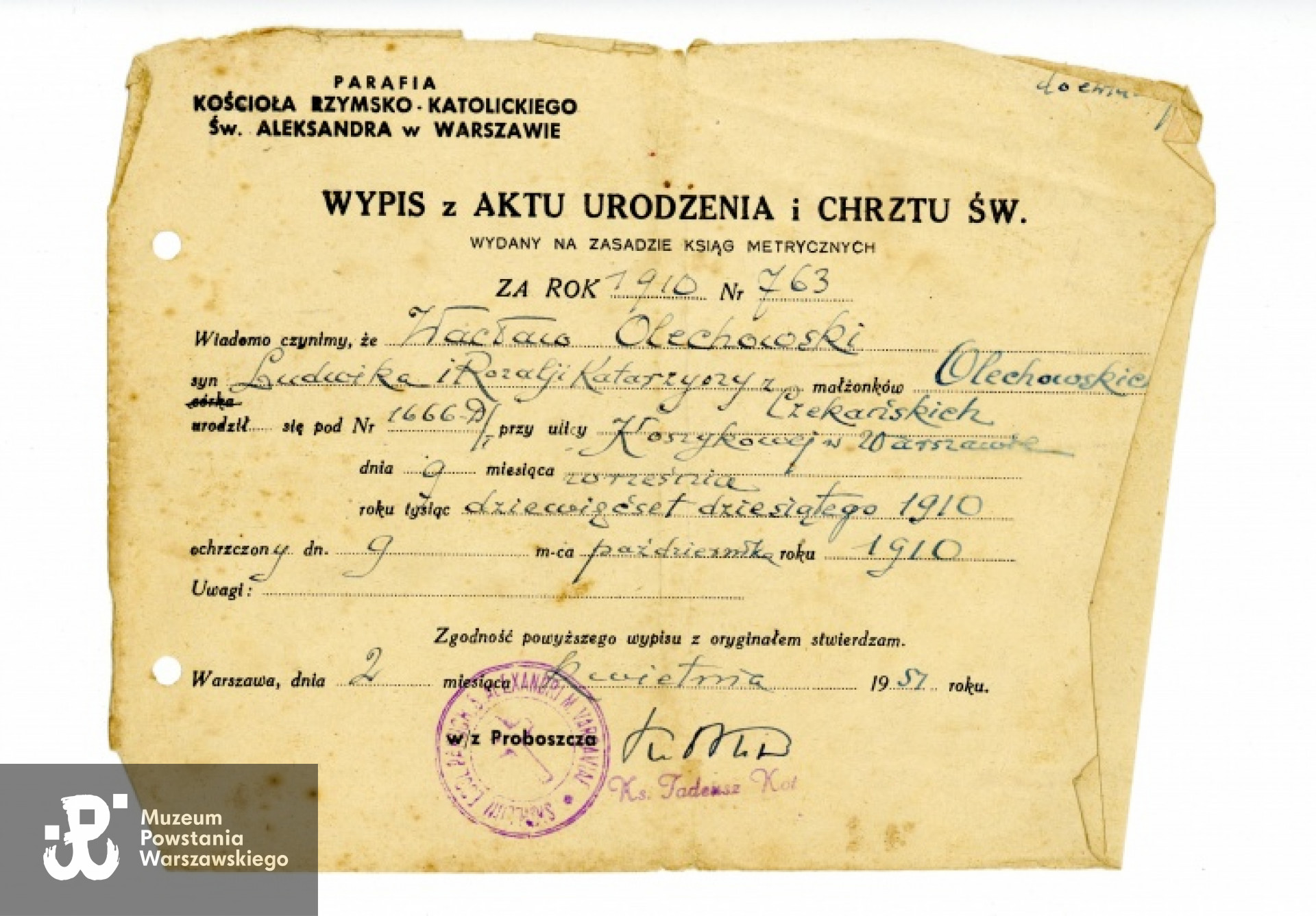 Z archiwum rodzinnego Michała Łukaszczyka