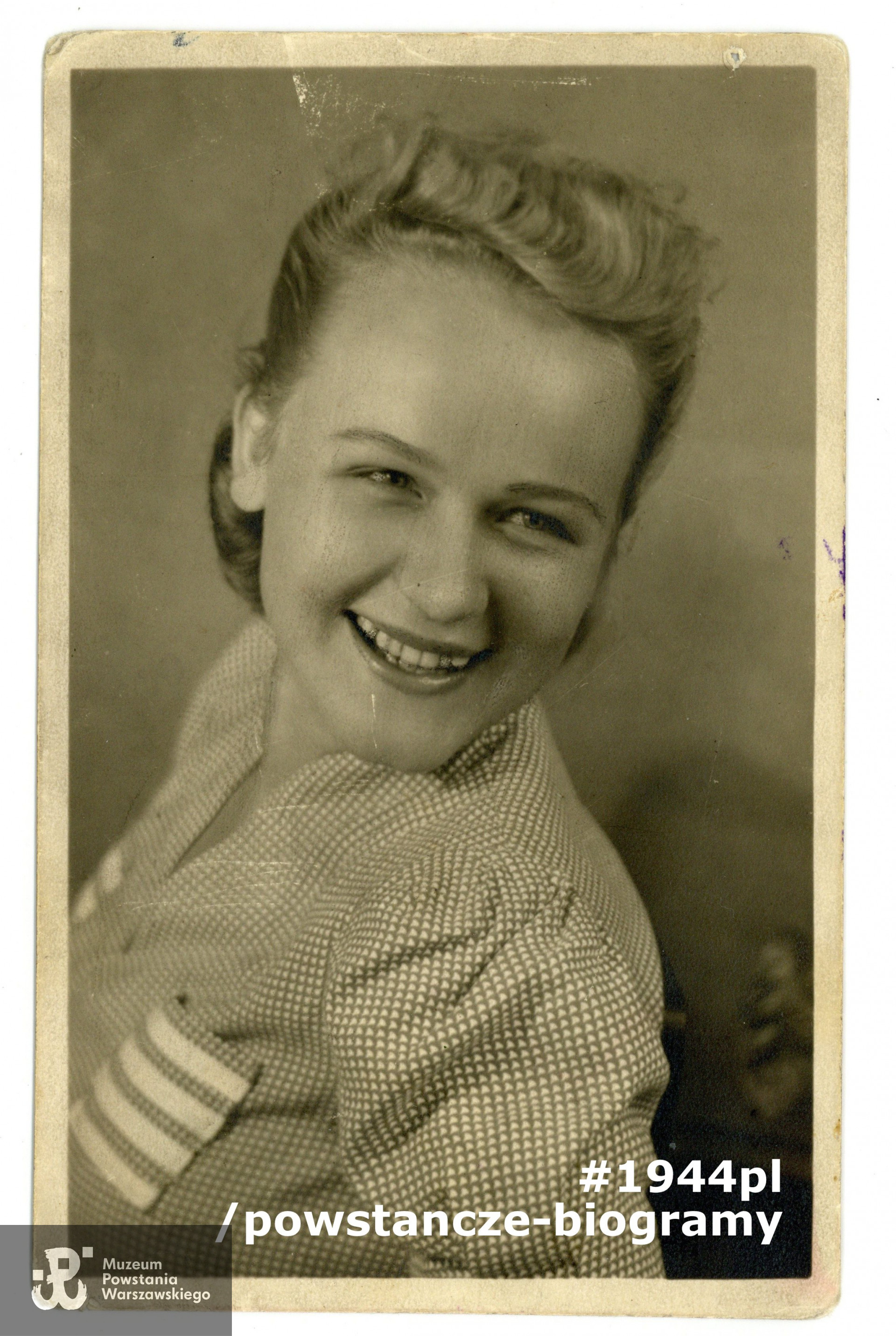 Alicja Kochanowicz, po mężu  Czarnecka „Luśka”. Fot. ze zbiorów prywatnych p. Alicji Czarneckiej