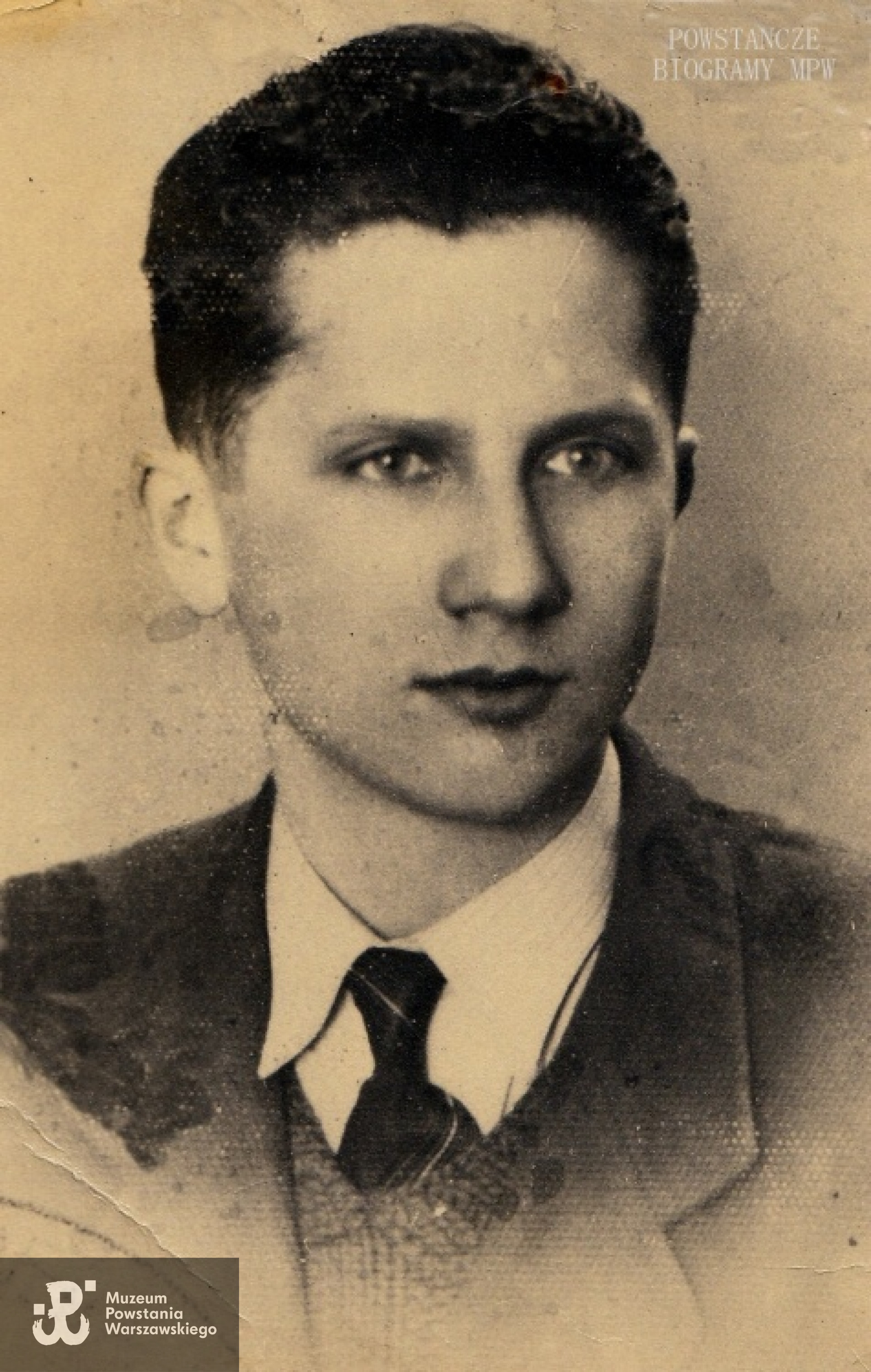 Józef Dołęgowski ps. "Leśniewski" (1921-1944). Fot. z archiwum Cecylii Halickiej z domu Oziemskiej ps. "Seli".