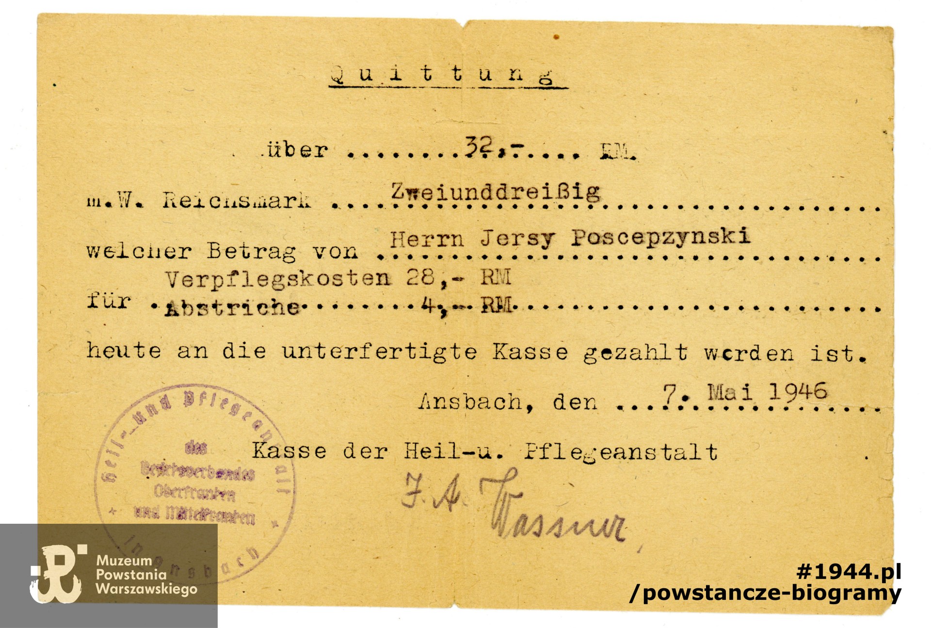 Z archiwum rodzinnego syna, p. Jerzego Poszepczyńskiego