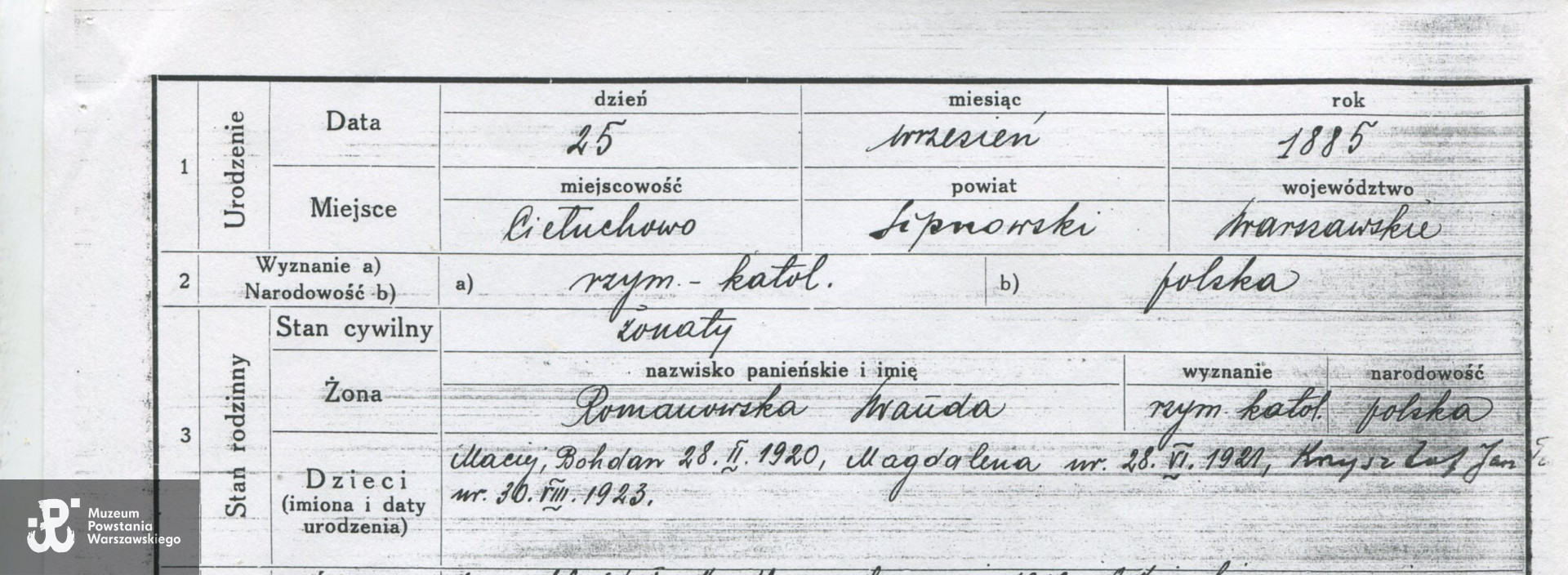 Z archiwum rodzinnego Anny Tłuchowskiej