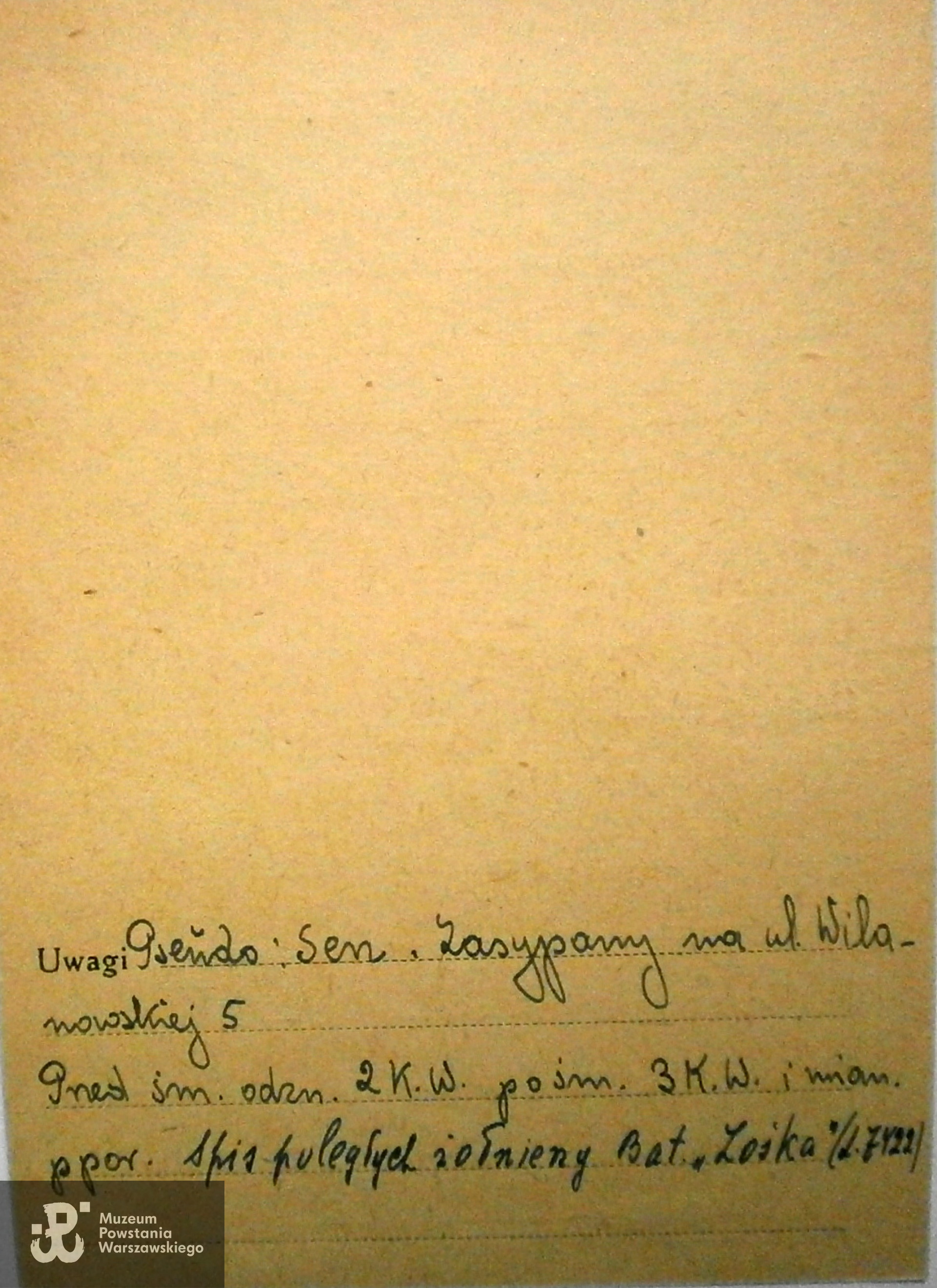 Polski Czerwony Krzyż - kartoteka