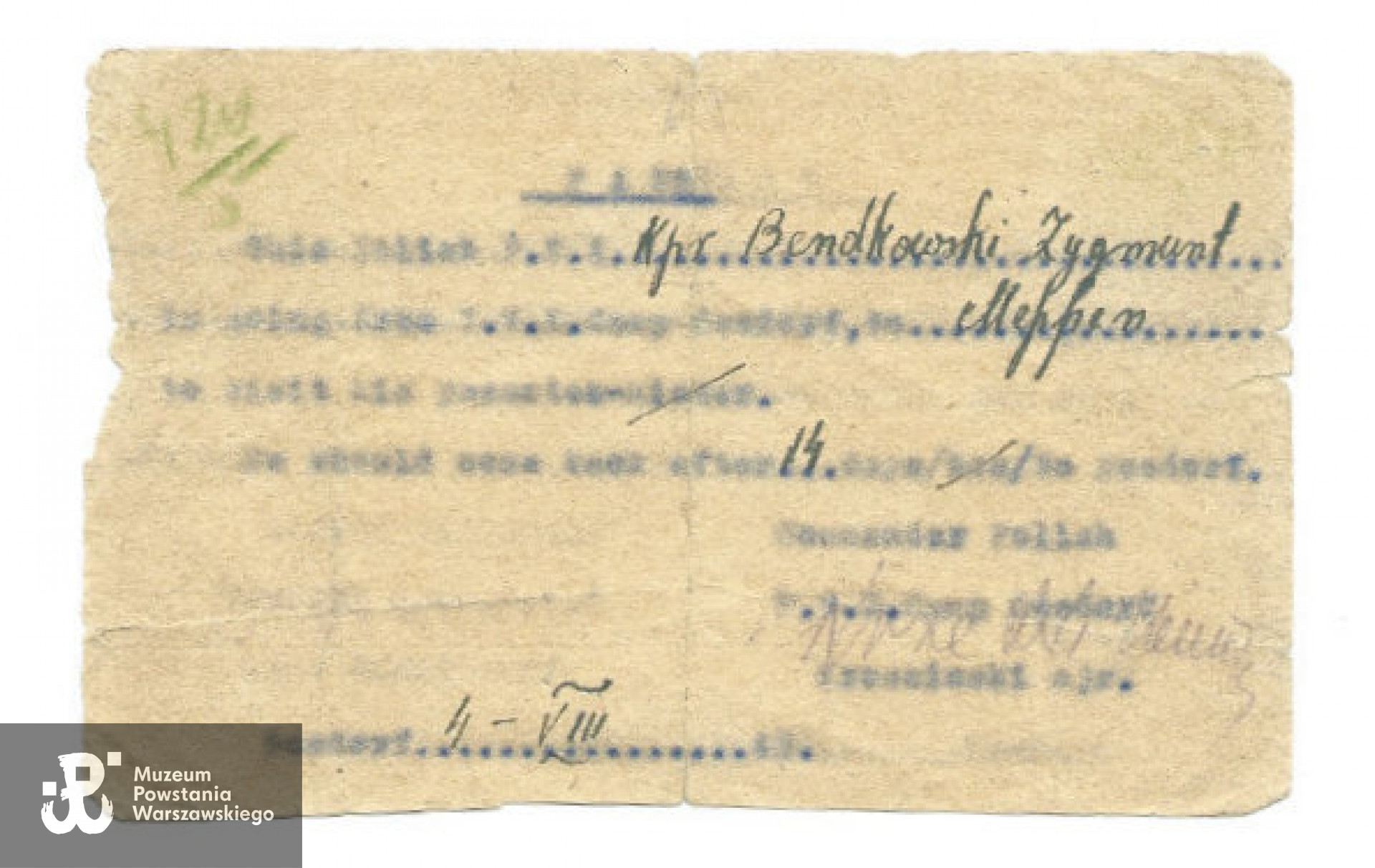 Z archiwum rodzinnego syna, p. Ryszarda Bendkowskiego