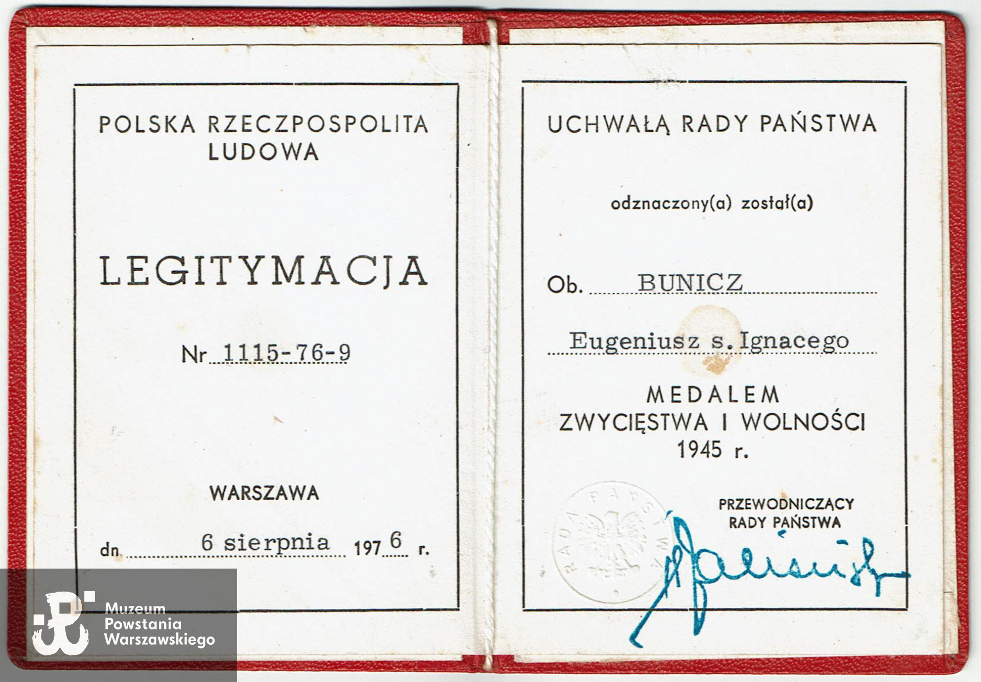 Medal Zwycięstwa i Wolności 1945. Fot. archiwum rodzinne