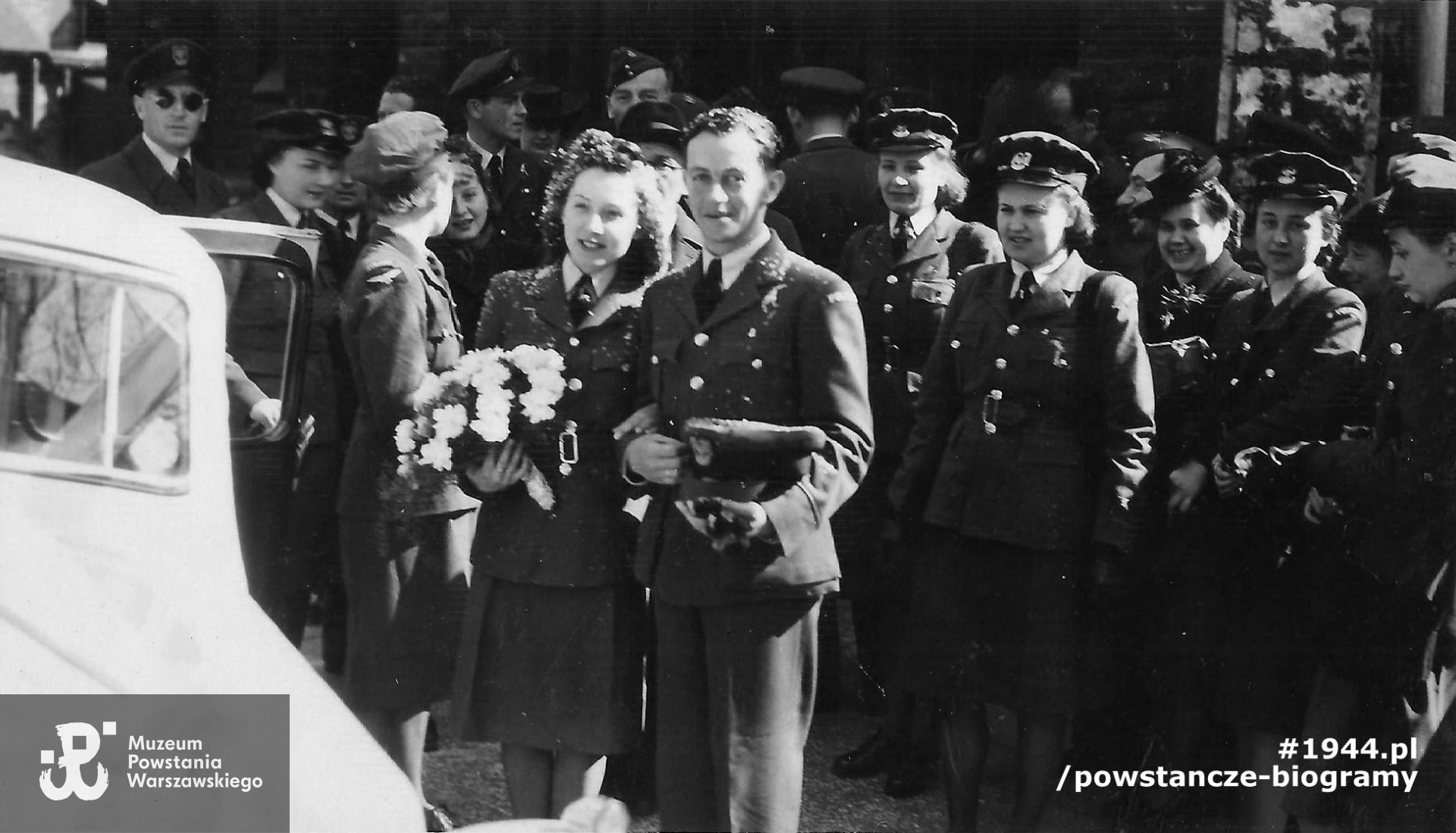 Zdjęcie ślubne. Fot. z archiwum prywatnego p. Zofii Bernhardt z domu Aksenow 