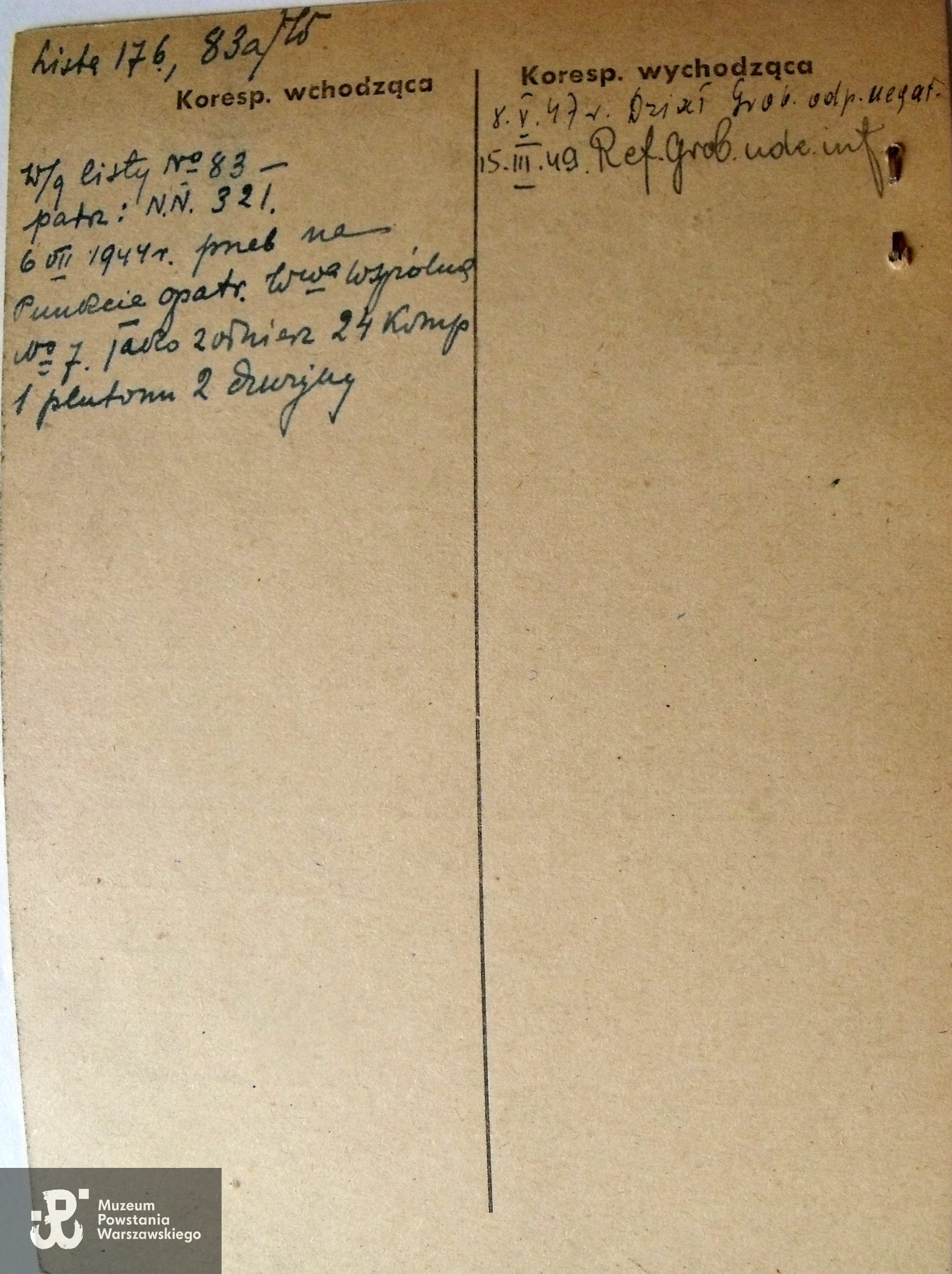 Polski Czerwony Krzyż - kartoteka ogólna poszukiwań