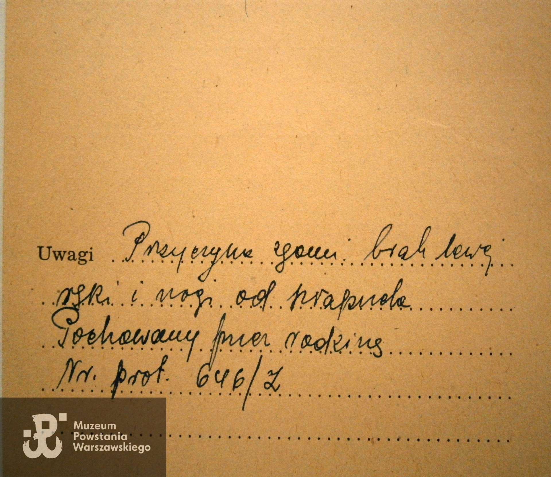 Polski Czerwony Krzyż - kartoteka