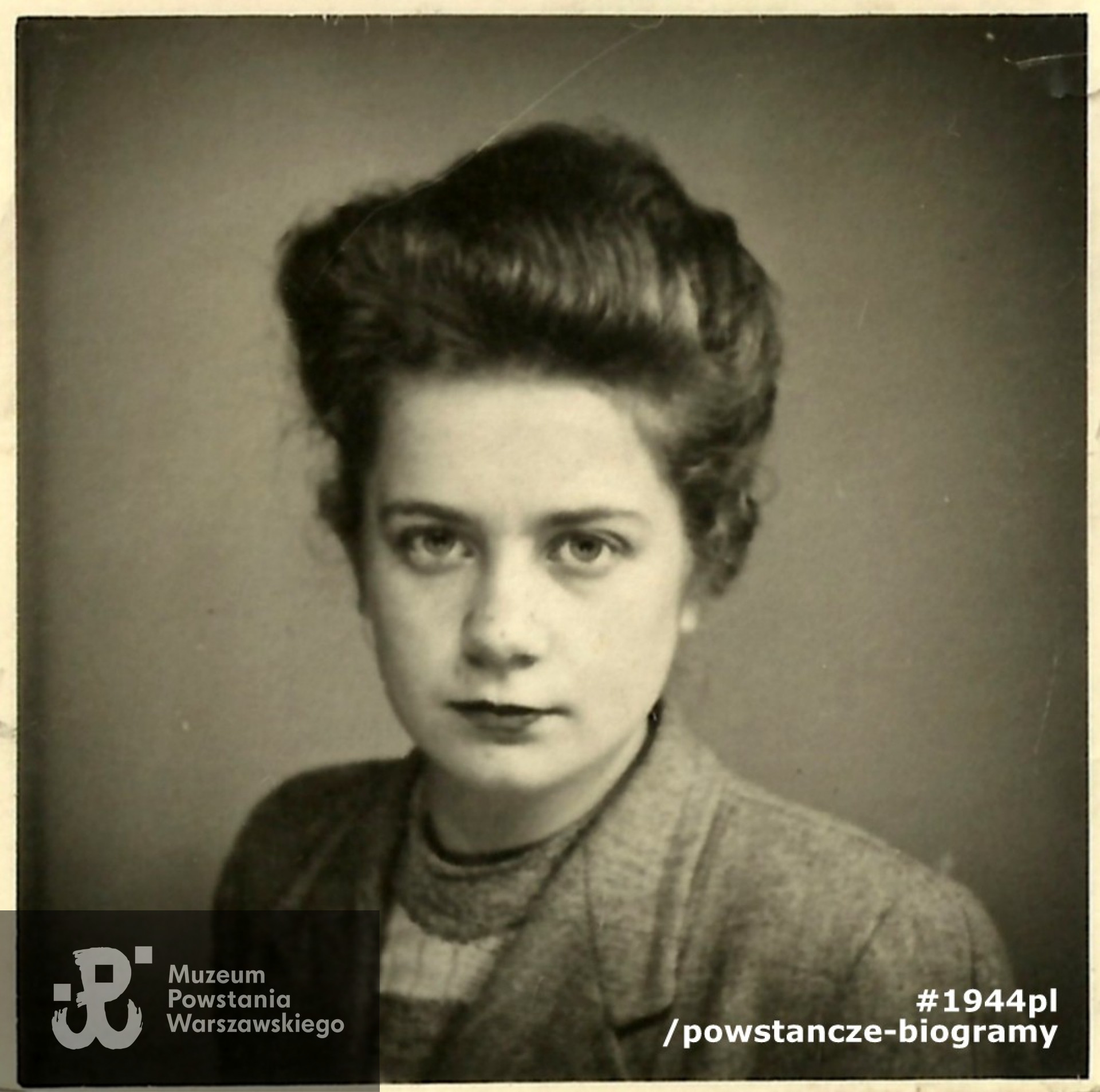 Barbara Kubicka ps. "Aleksandra". Fot. udostępnione przez Małgorzatę Krasińską