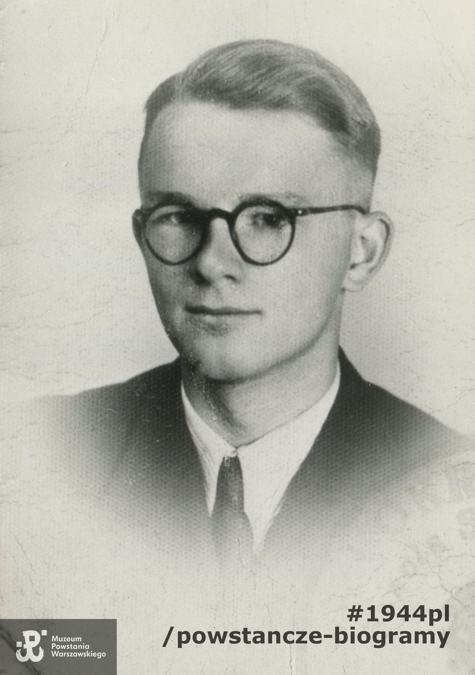 Jerzy Eugeniusz Zborowski "Jeremi" (1922-1944). Fot. ze zbiorów  rodzinnych p. Krystyny Zborowskiej - Nurek 