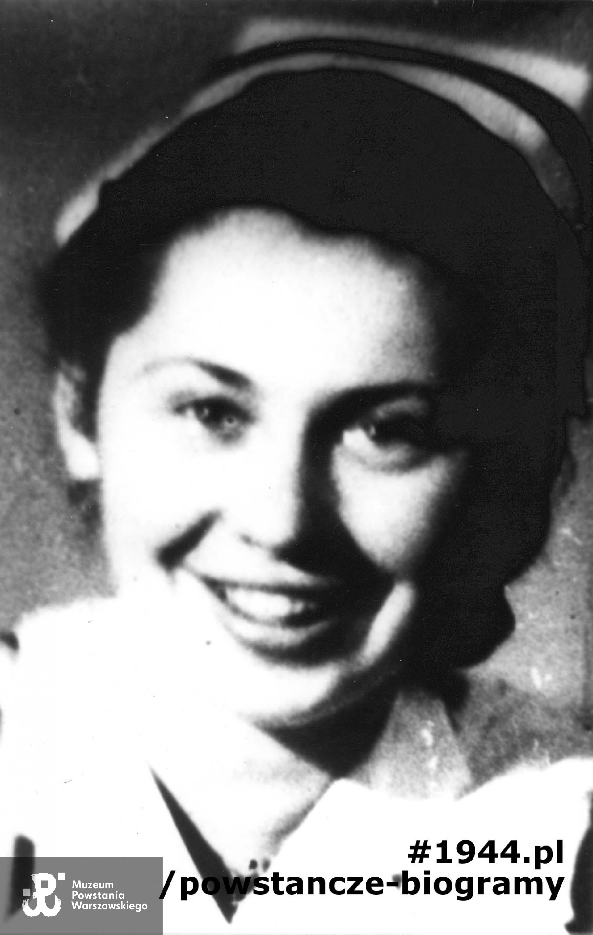 Druhna Janina Wanda Sidorska "Nuna" - patrolowa sanitariuszek WSK zastrzelona 7 08. 1944. Fot. ze zbiorów Muzeum Powstania Warszawskiego, sygn. MPW-IH/977