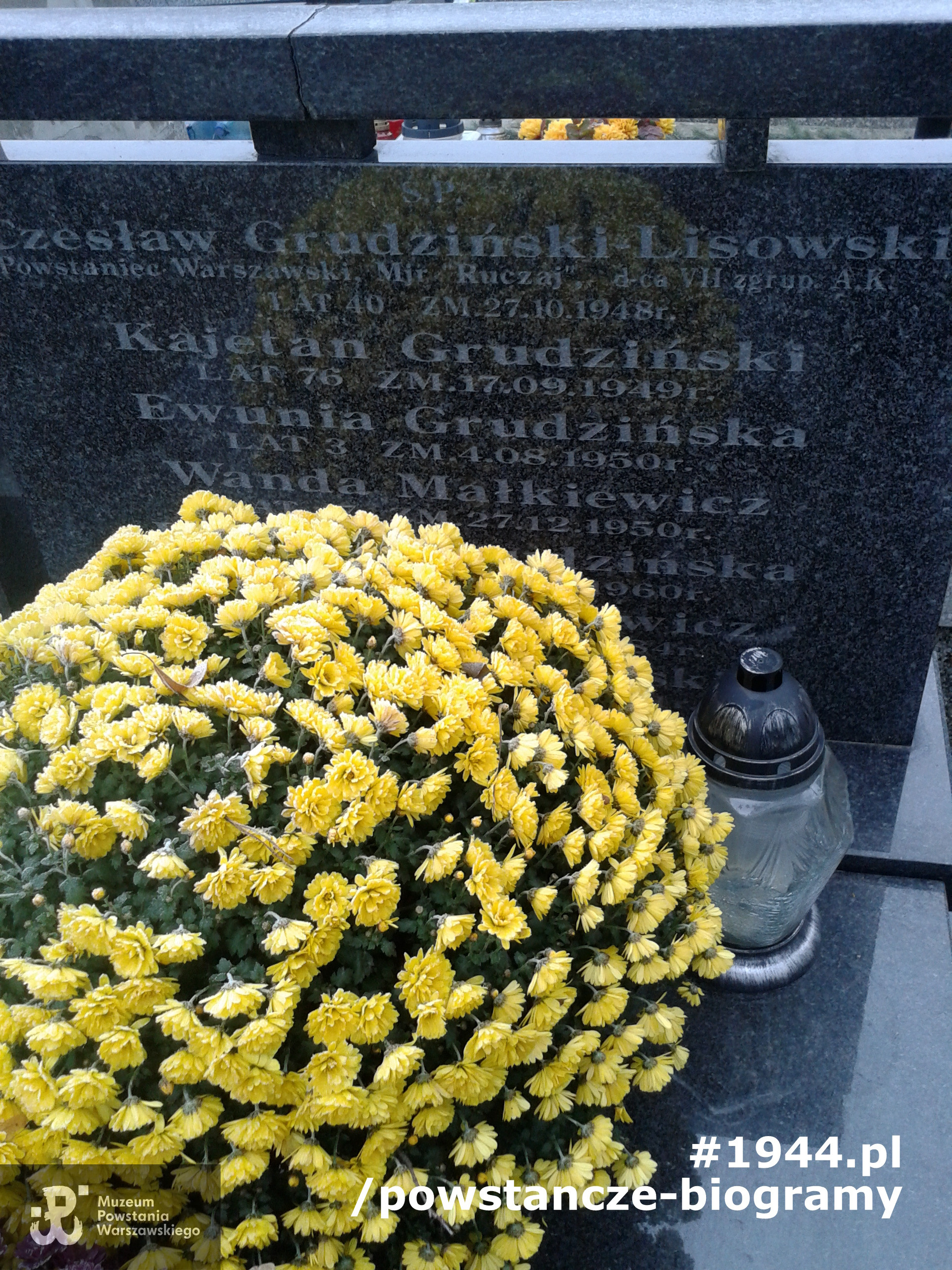 Mogiła na Cmentarzu w Brwinowie. Fot. udostępnił p. Mariusz Skroński