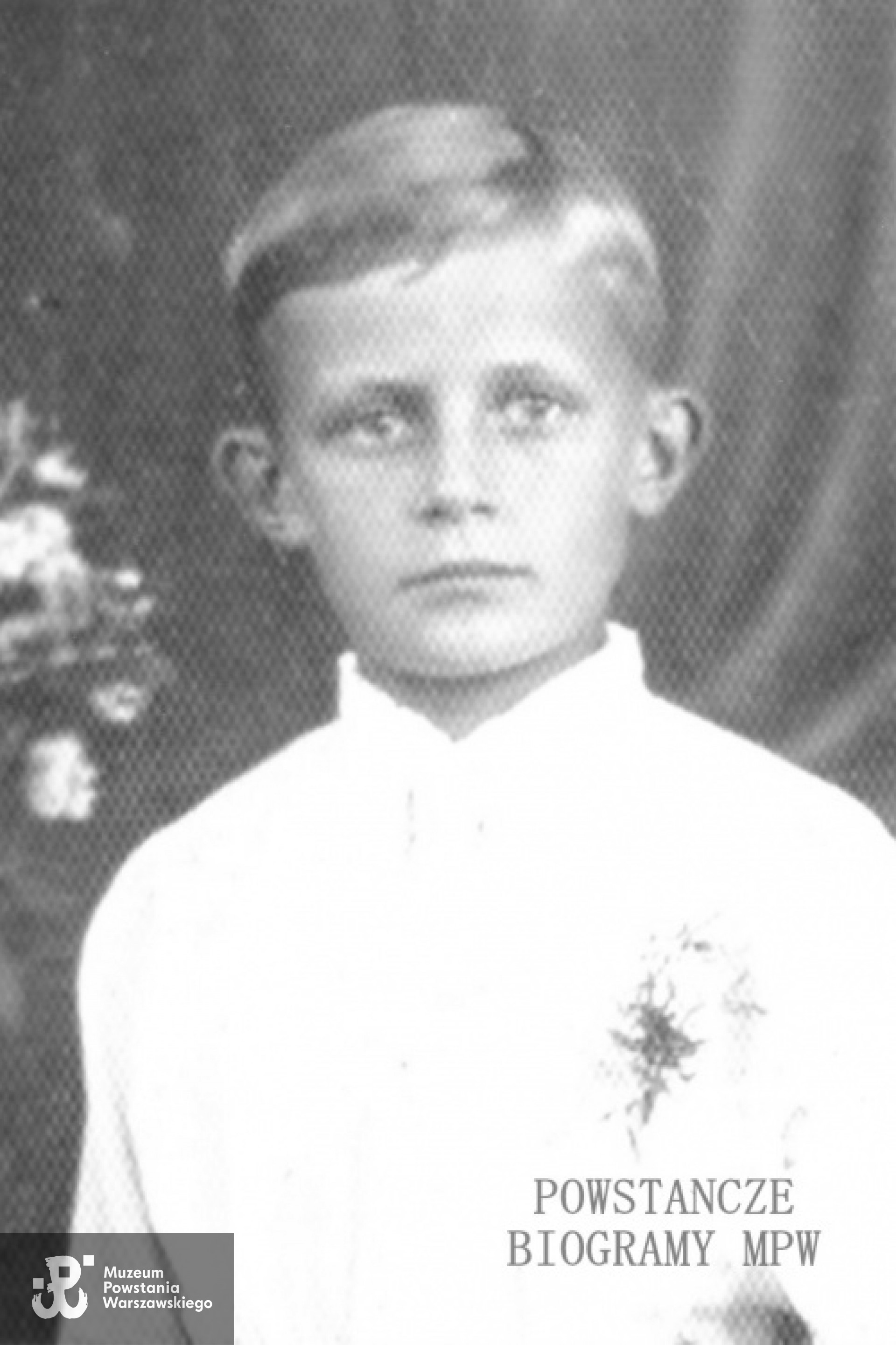 Bogusław Kaliwoszka ps. "Mały" (1927-1944). Fot. z archiwum rodzinnego, udostępniła p. Wanda Łechtańska.