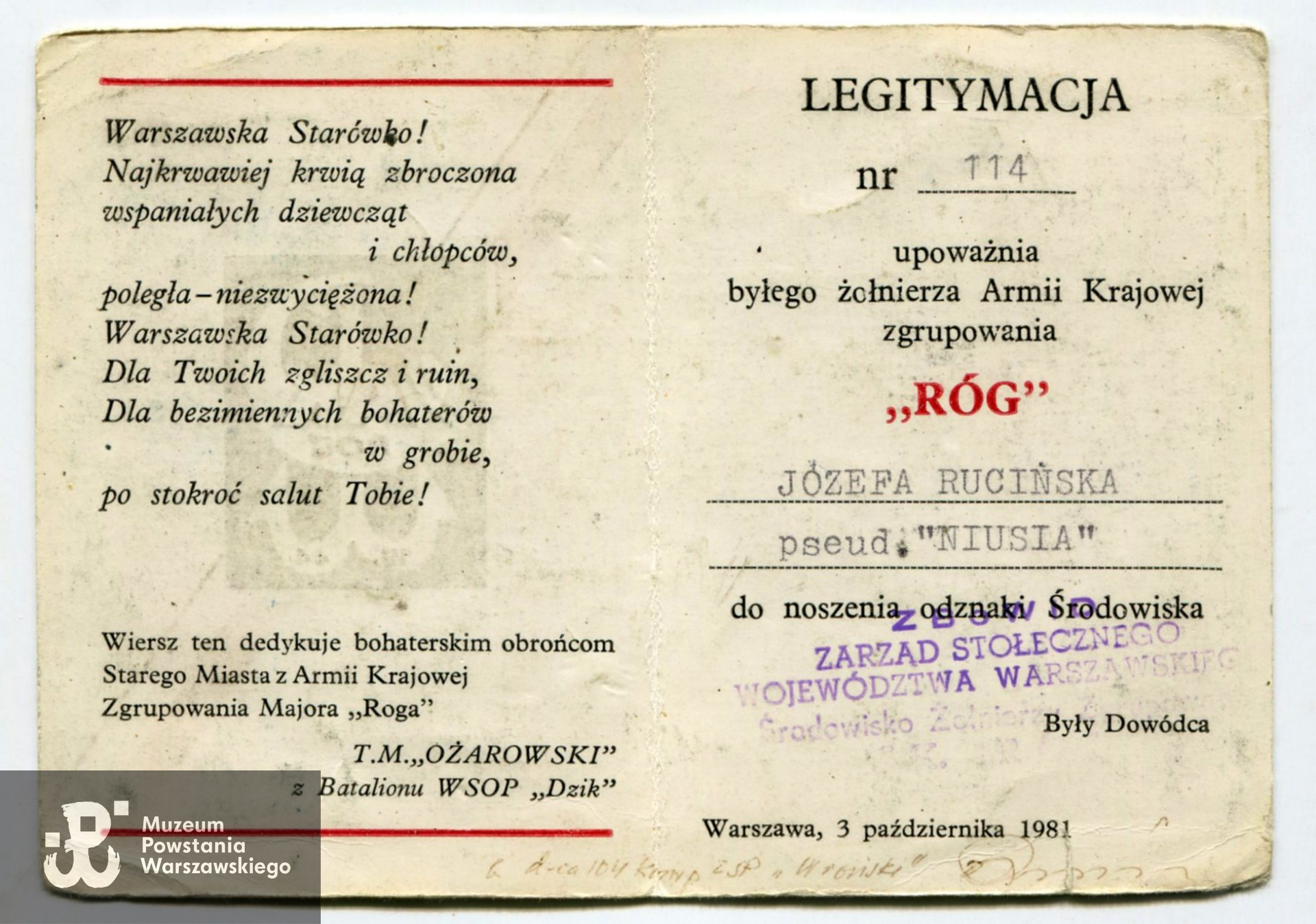 Źródło: Józefa Szczęsna - Rucińska - archiwum prywatne.