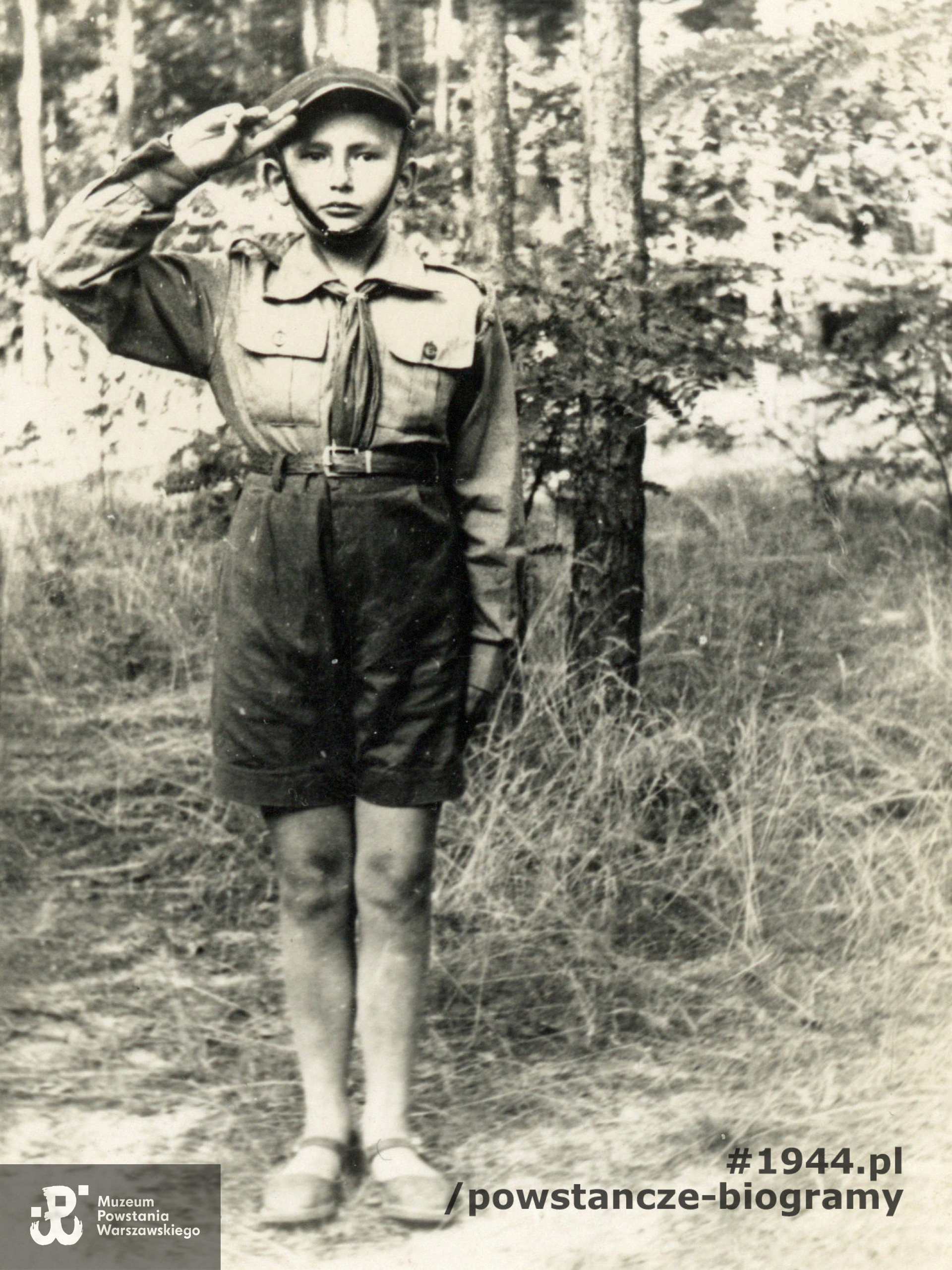 Łącznik Andrzej Edward Wierciński "Zagłoba" (1929-1944). Fot.  z archiwum rodzinnego udostępnił p.  Tomasz Mackowiak