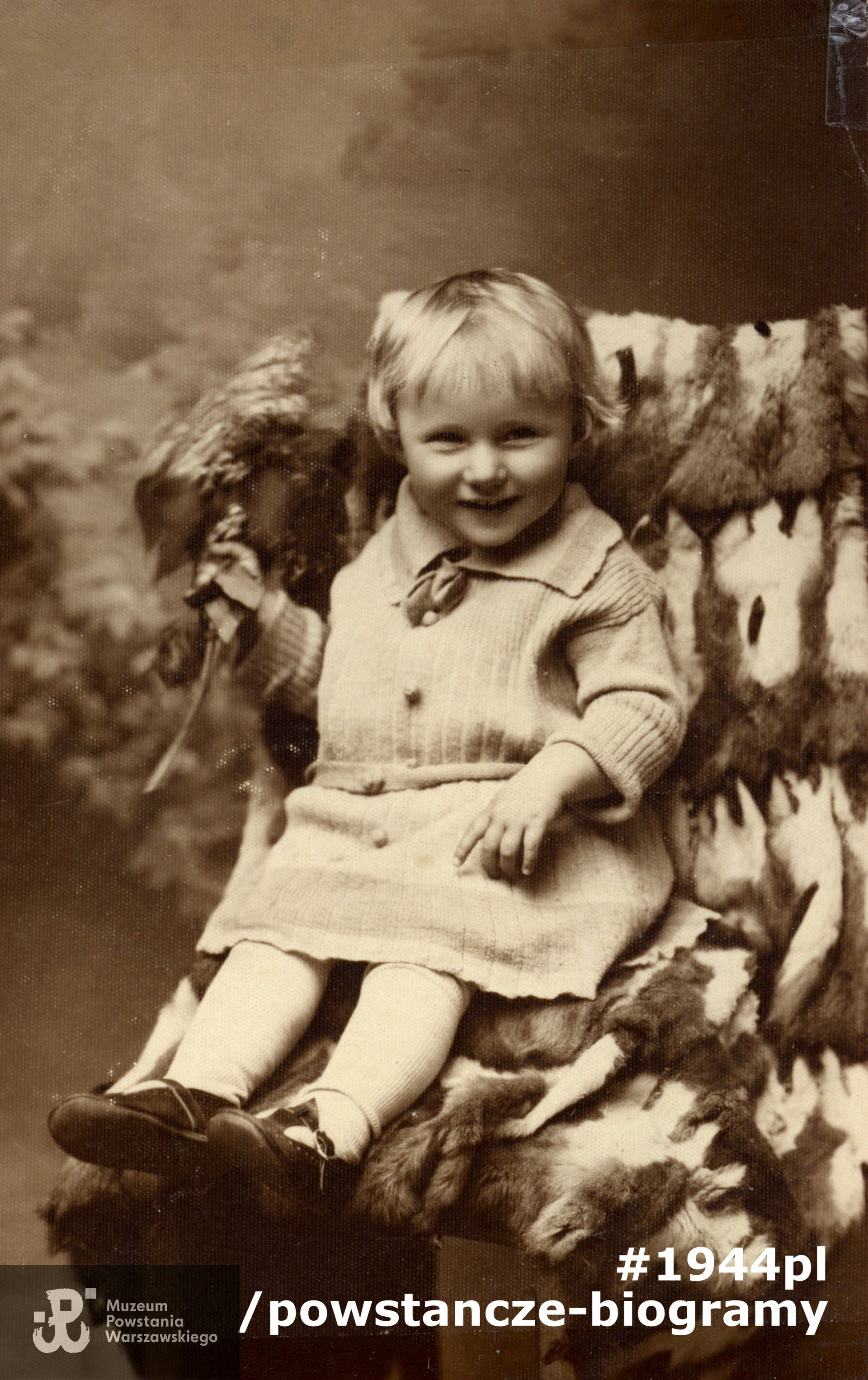 Maria Lilpop-Idźkowska „Urszula II" jako mała dziewczynka, na przełomie lat 20-tych i 30-tych XX w. Fot. z archiwum rodzinnego p. Marii Lilpop-Idźkowskiej, udostępnił syn, p. Tomasz Idźkowski