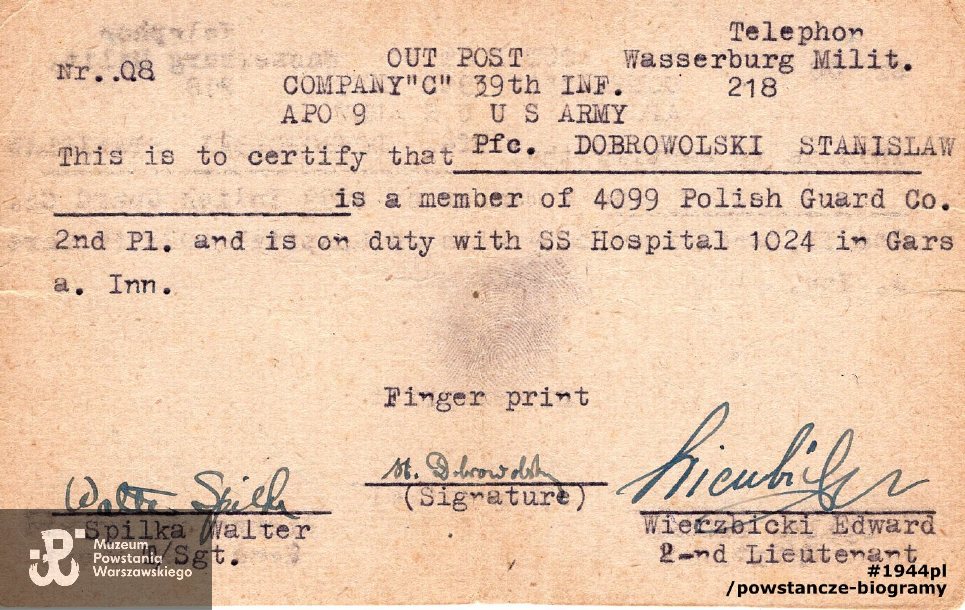 Ze zbiorów Muzeum Powstania Warszawskiego,  sygn. P/6169