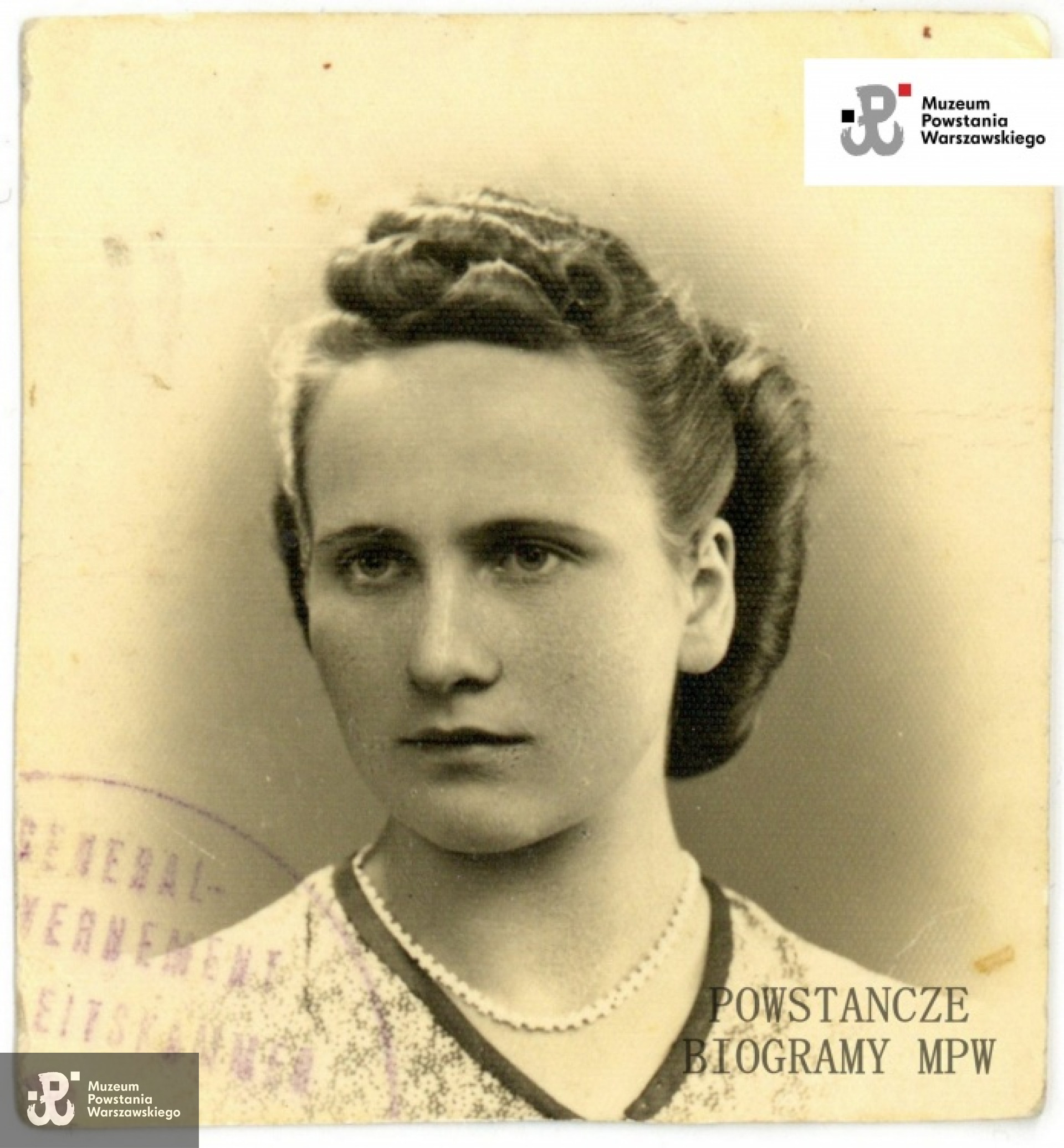 Władysława Kowalska - Borowiec ps. "Prymulka". Fot. ze zbiorów Muzeum Powstania Warszawskiego, sygn. P/8285