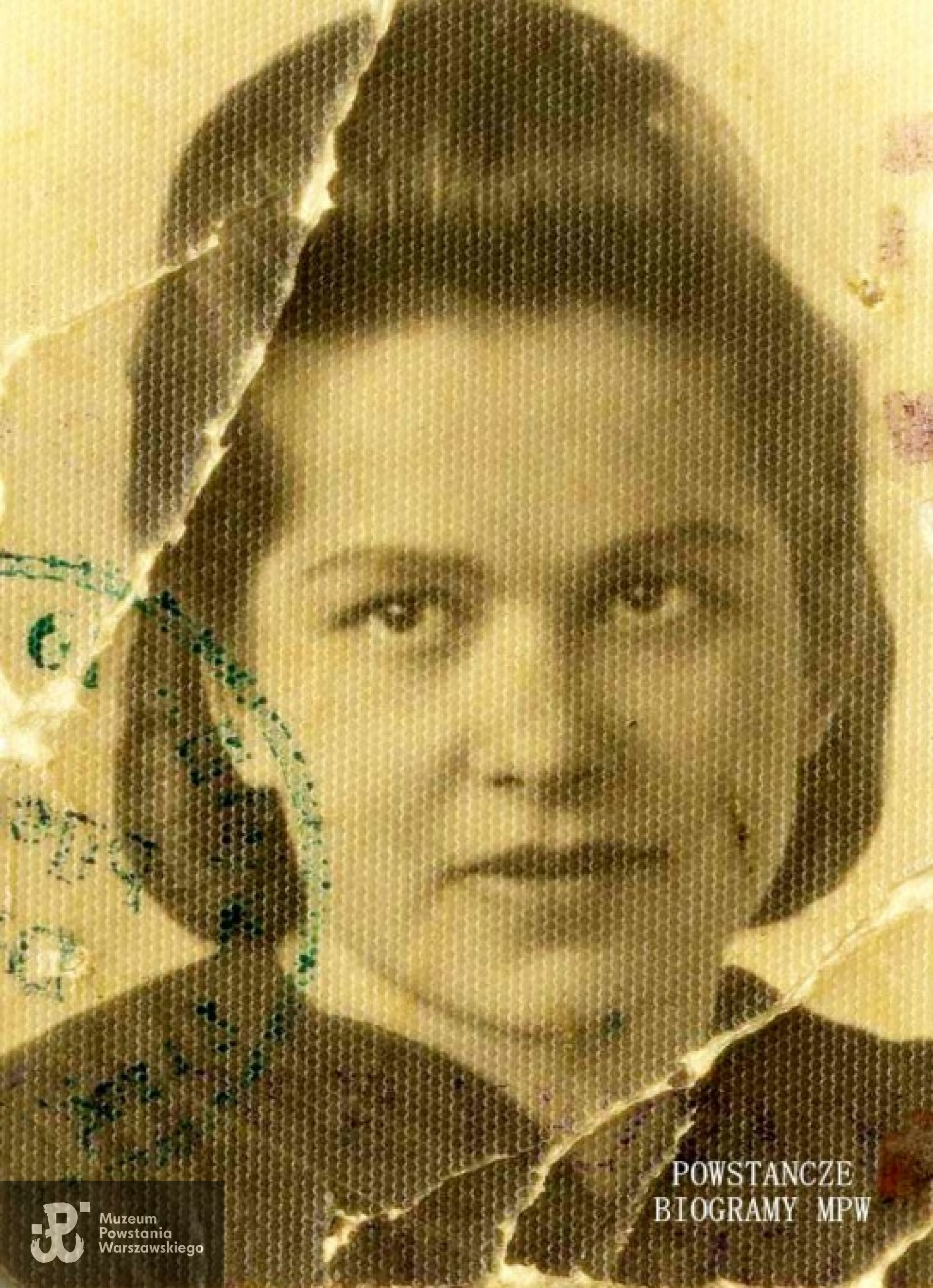 Wanda Ciamulska, po mężu Staniszewska. Zdjęcie z roku 1943. Fot. archiwum rodzinne.