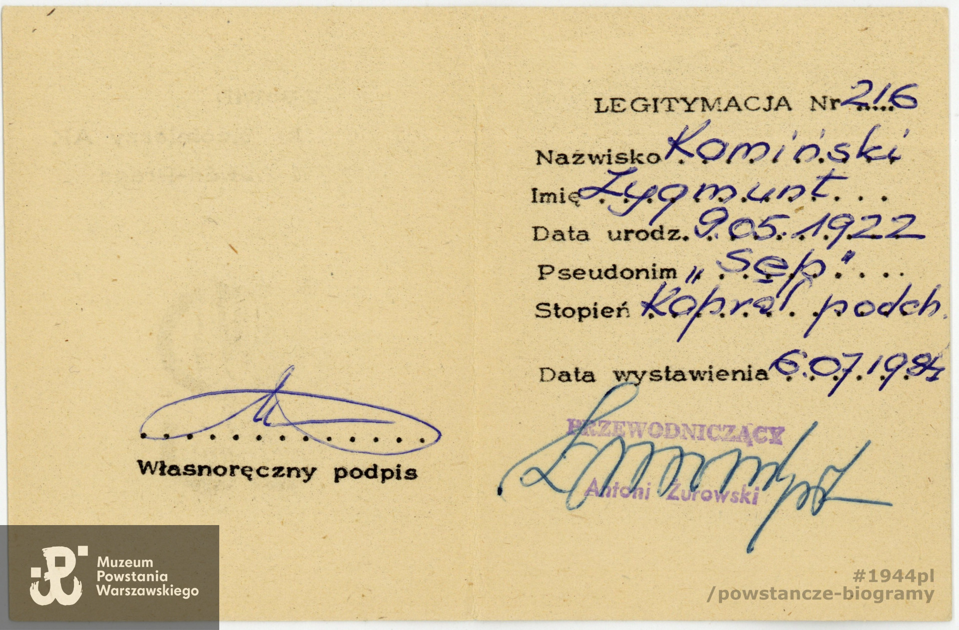 Ze zbiorów rodzinnych p. Krzysztofa Kamińskiego