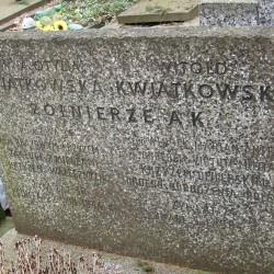 Cmentarz Wojskowy na Powązkach, kwatera A-27, rząd 11, grób 12. miejsce pochowania kpt. Witolda Kwiatkowskiego 