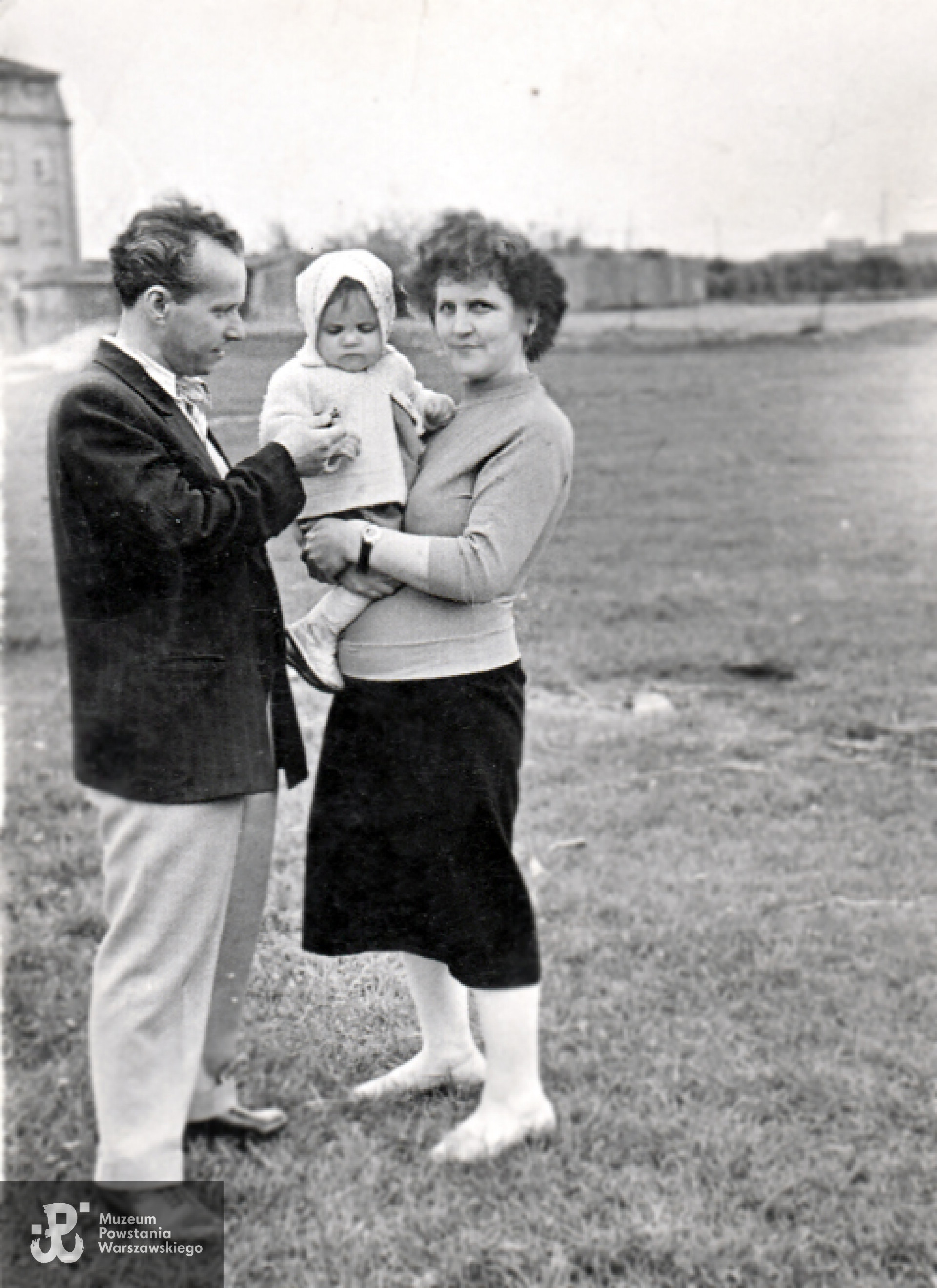 Ryszard Sołkowicz z żoną Marią i córką - 1962 r.