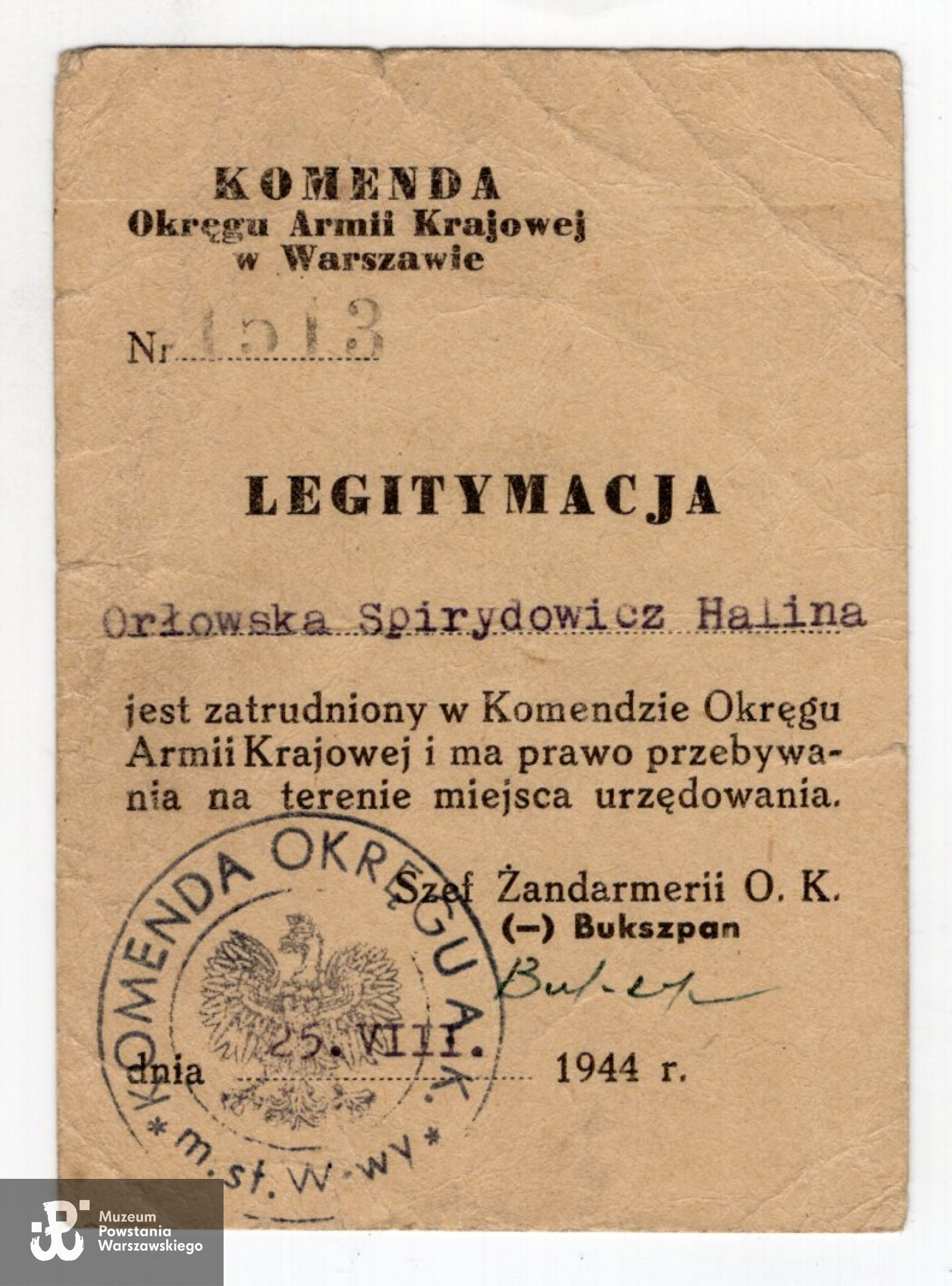 Ze zbiorów Muzeum Powstania Warszawskiego, sygn.  MPW-A/937