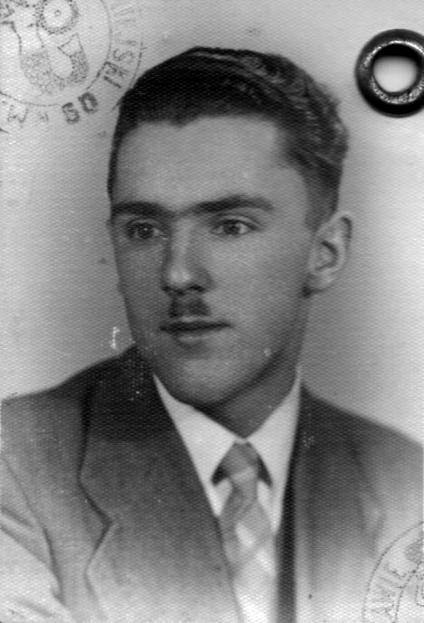 Czesław Uhma - zdjęcie z Kennkarty, rok 1943