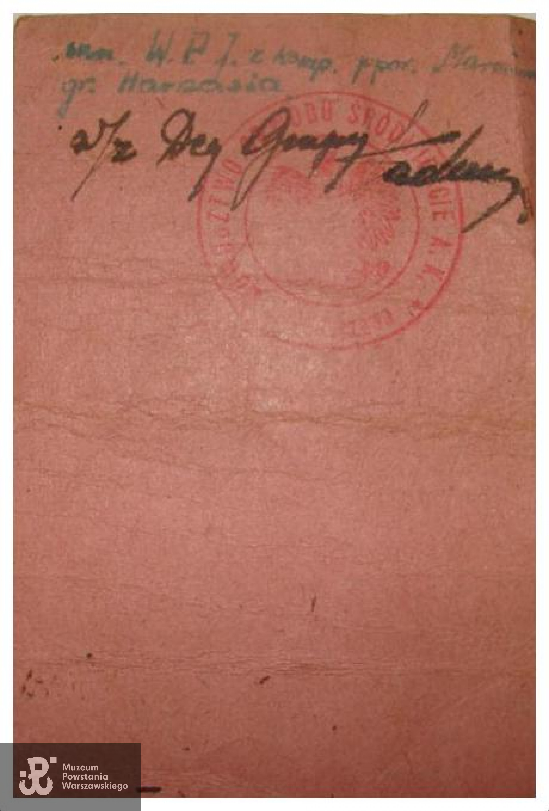 Legitymacja AK o numerze 2420 należąca do Jadwigi Prybianki. Fot. archiwum prywatne