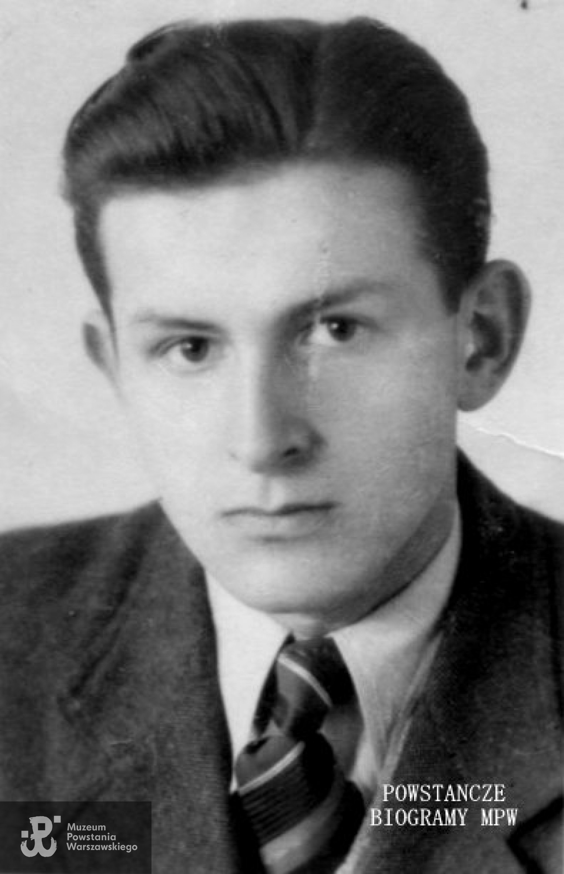 Zygmunt Dzieniewicz (1924-1944) Fot. ze zbiorów MPW, dar Grażyny Matusiak
