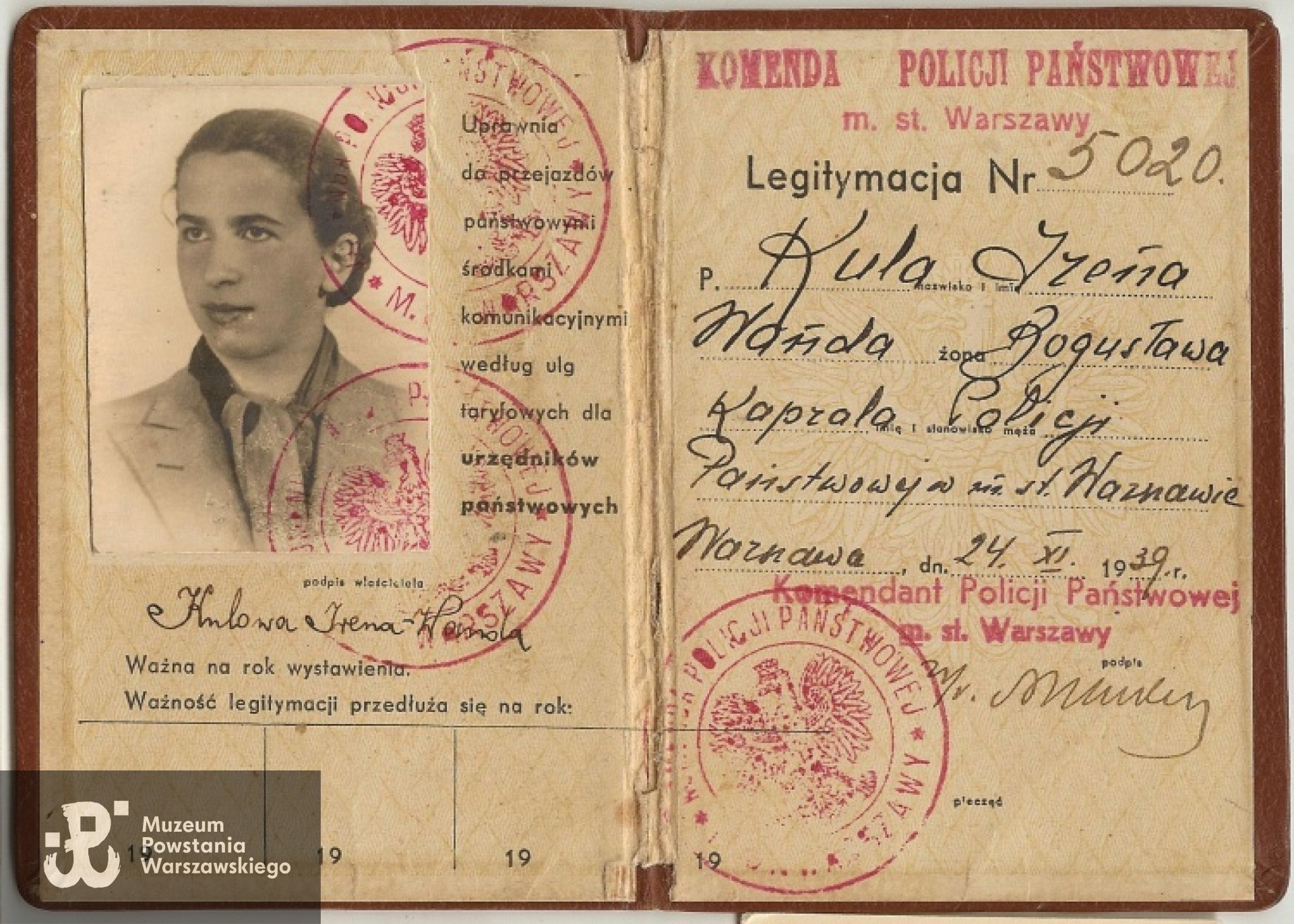 Policyjna legitymacja żony