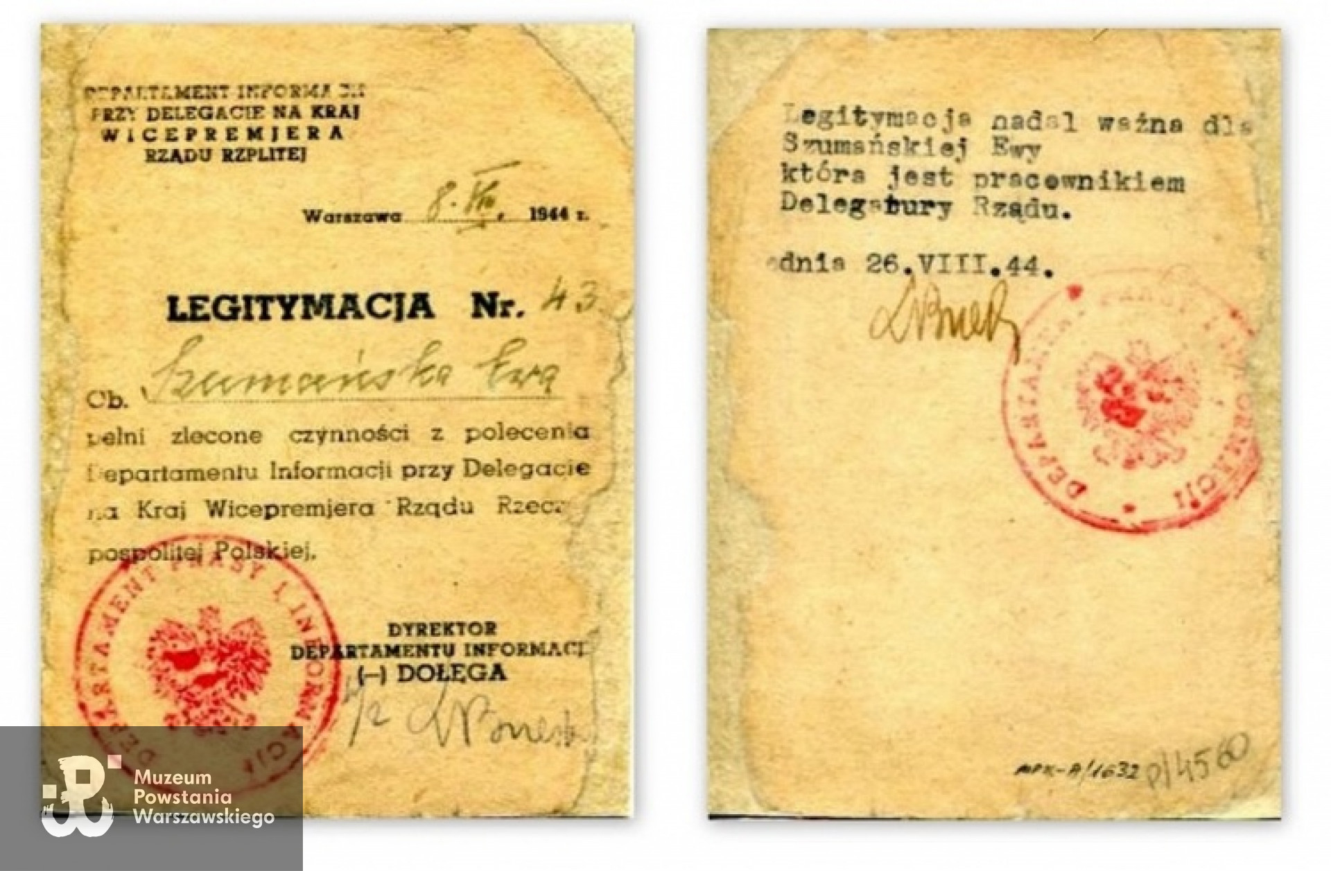 Legitymacja AK. Zbiory AR MPW