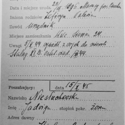 Polski Czerwony Krzyż - kartoteka