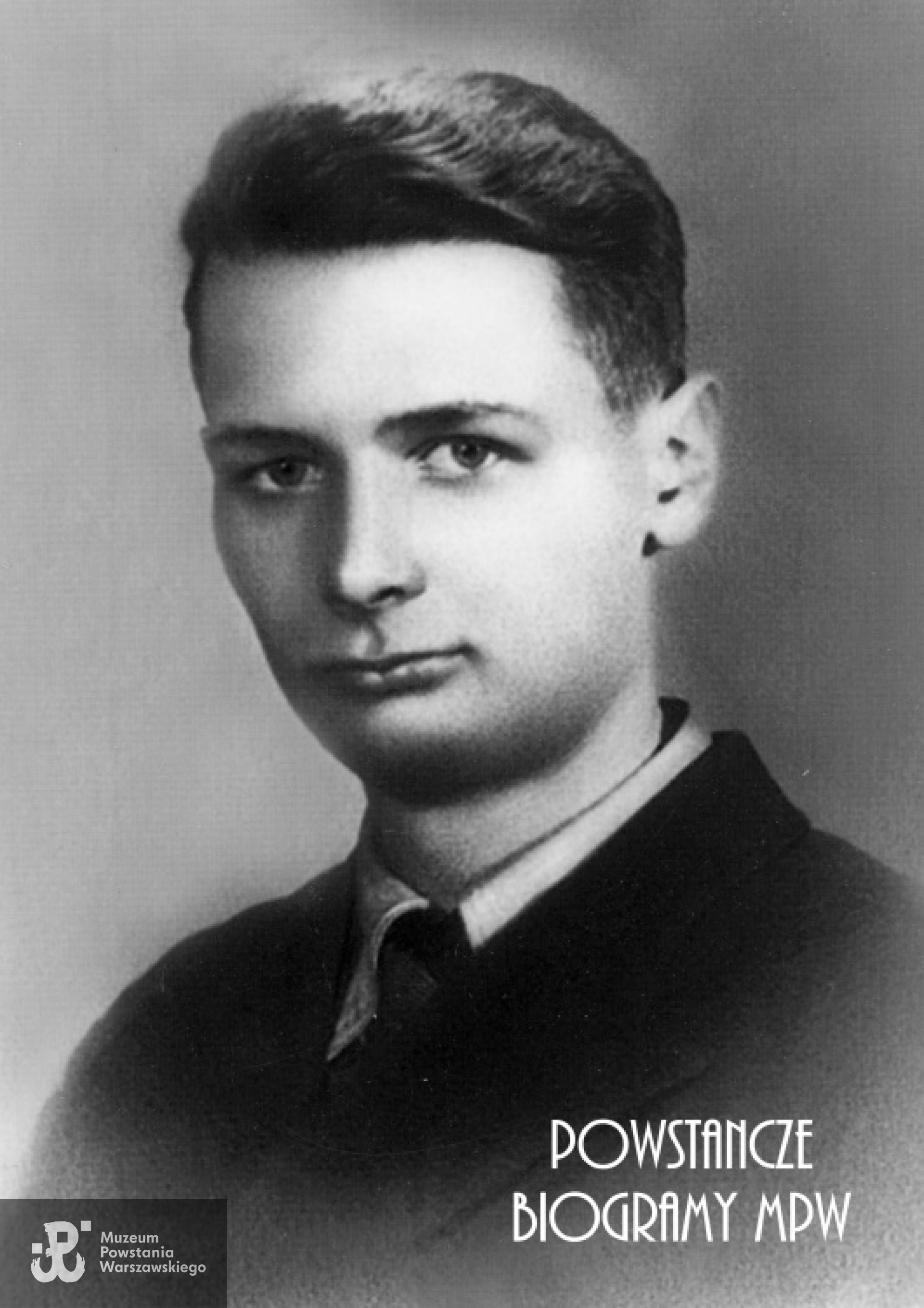 Janusz Piotr Lesser "Janusz" (1923-1944) Fot. AR MPW