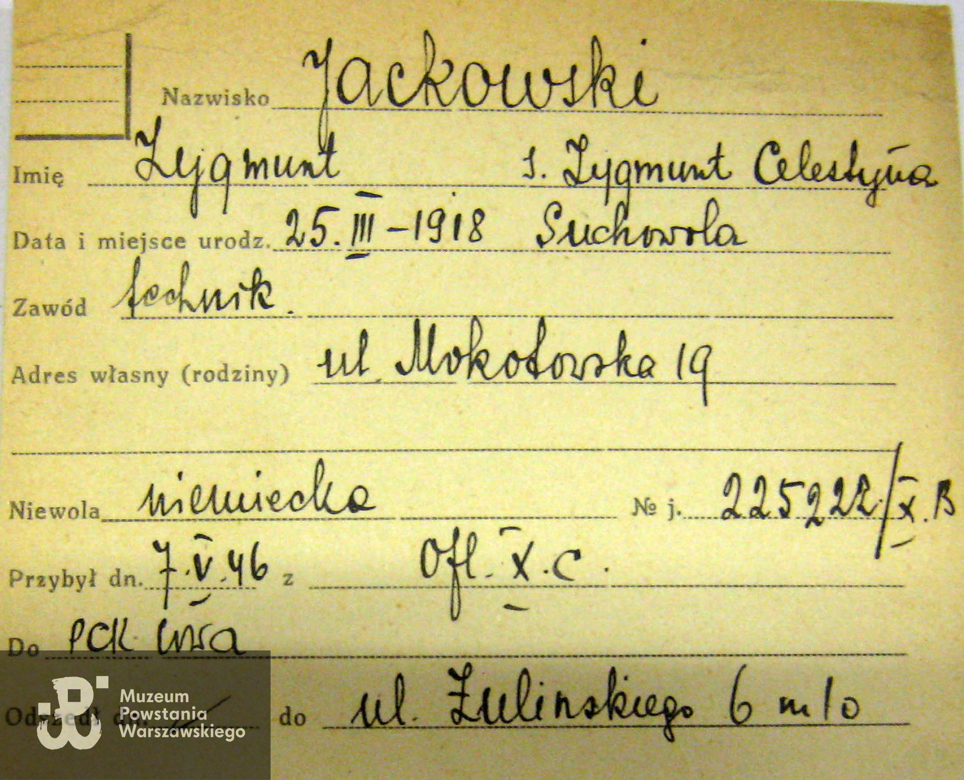 PCK - kartoteka poszukiwań