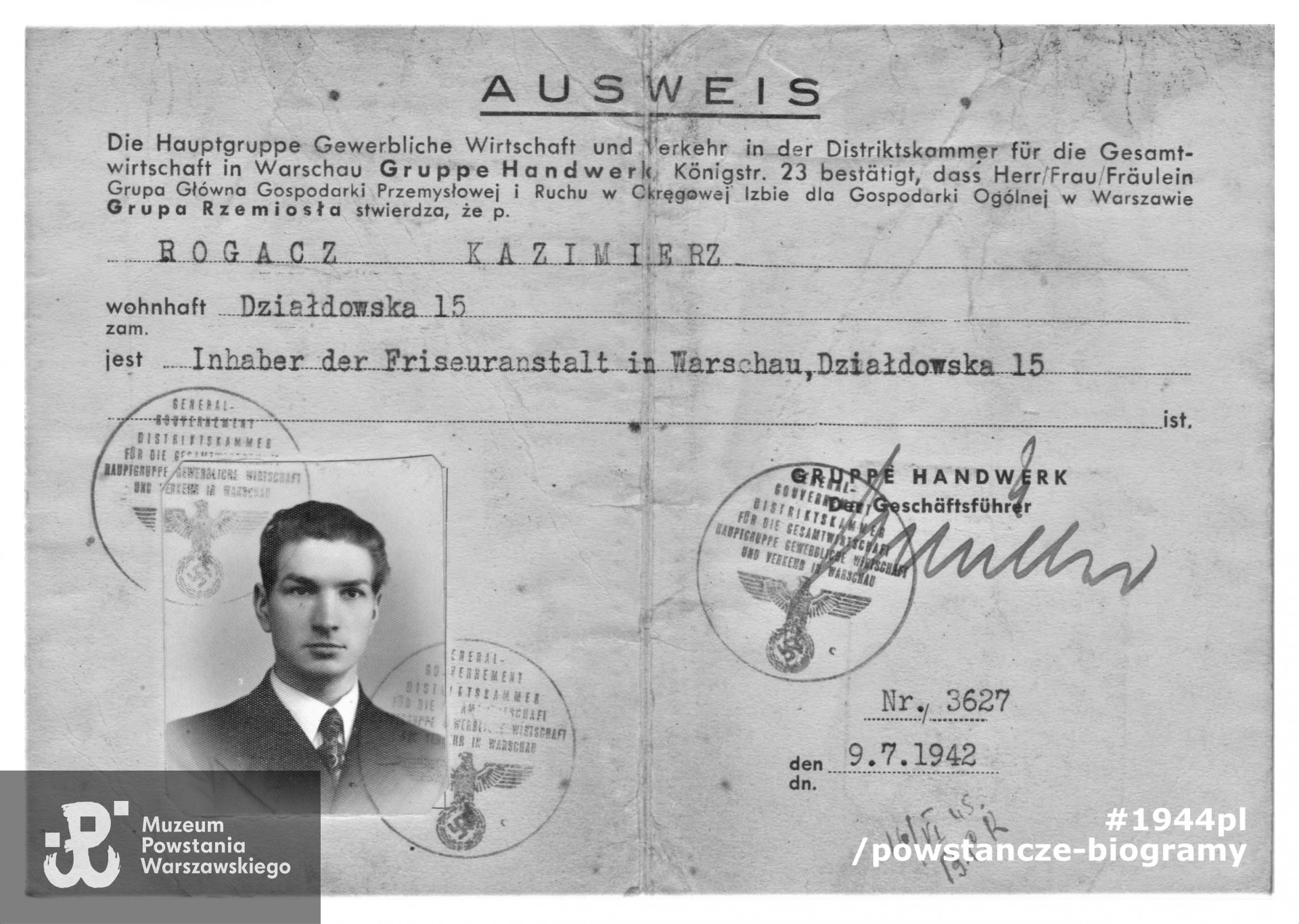 Skany ze zbiorów rodzinnych p. Bożeny Mankiewicz, udostępnione poprzez Pokój Kombatanta MPW. 