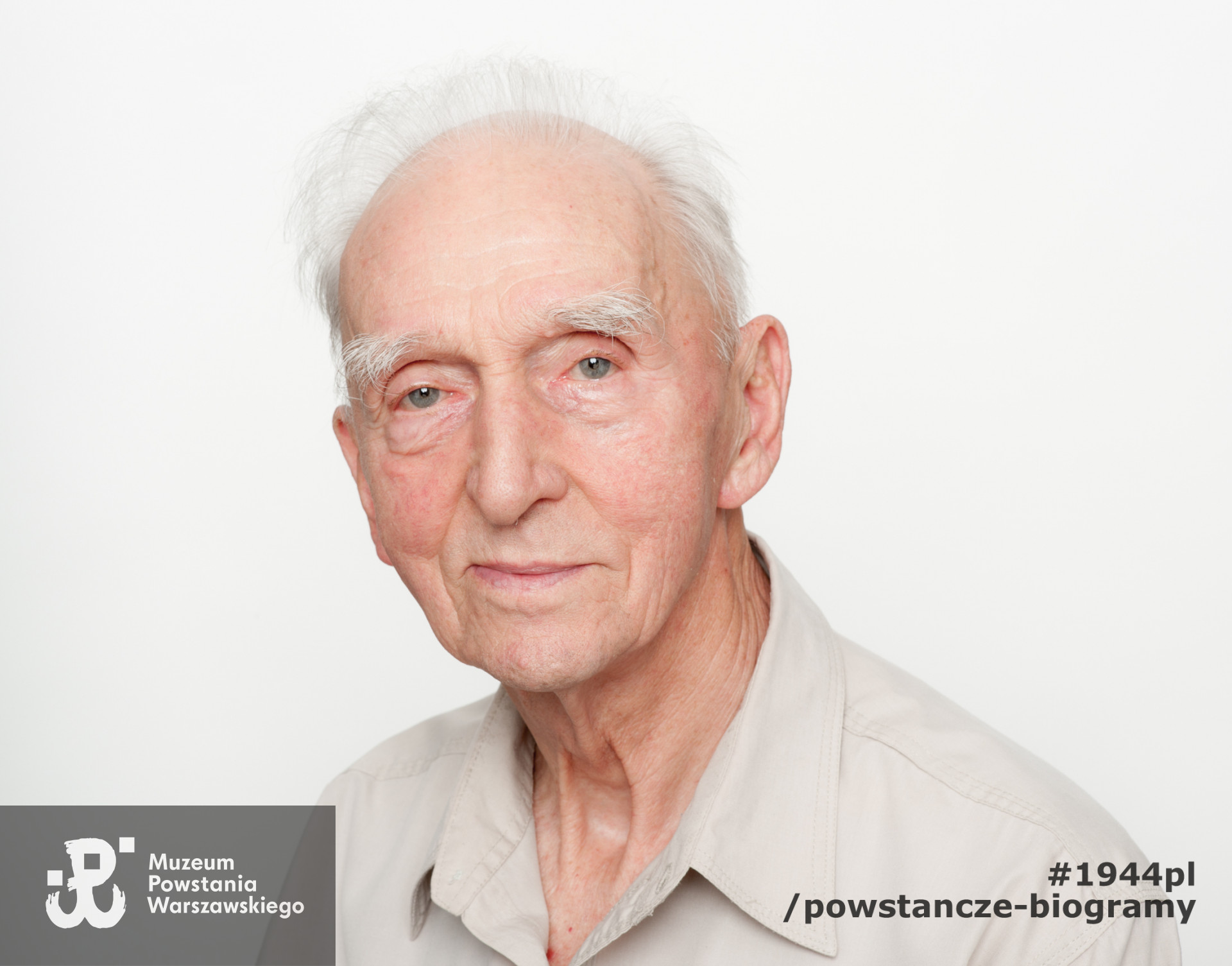 Zdjęcie z serii portretów Powstańców Warszawskich wykonanych w ramach projektu "1944/70/2014" realizowanego przez grupę WWPHOTO dla uczczenia 70. rocznicy wybuchu Powstania Warszawskiego. Muzeum Powstania Warszawskiego, 22.07-04.08 2013.