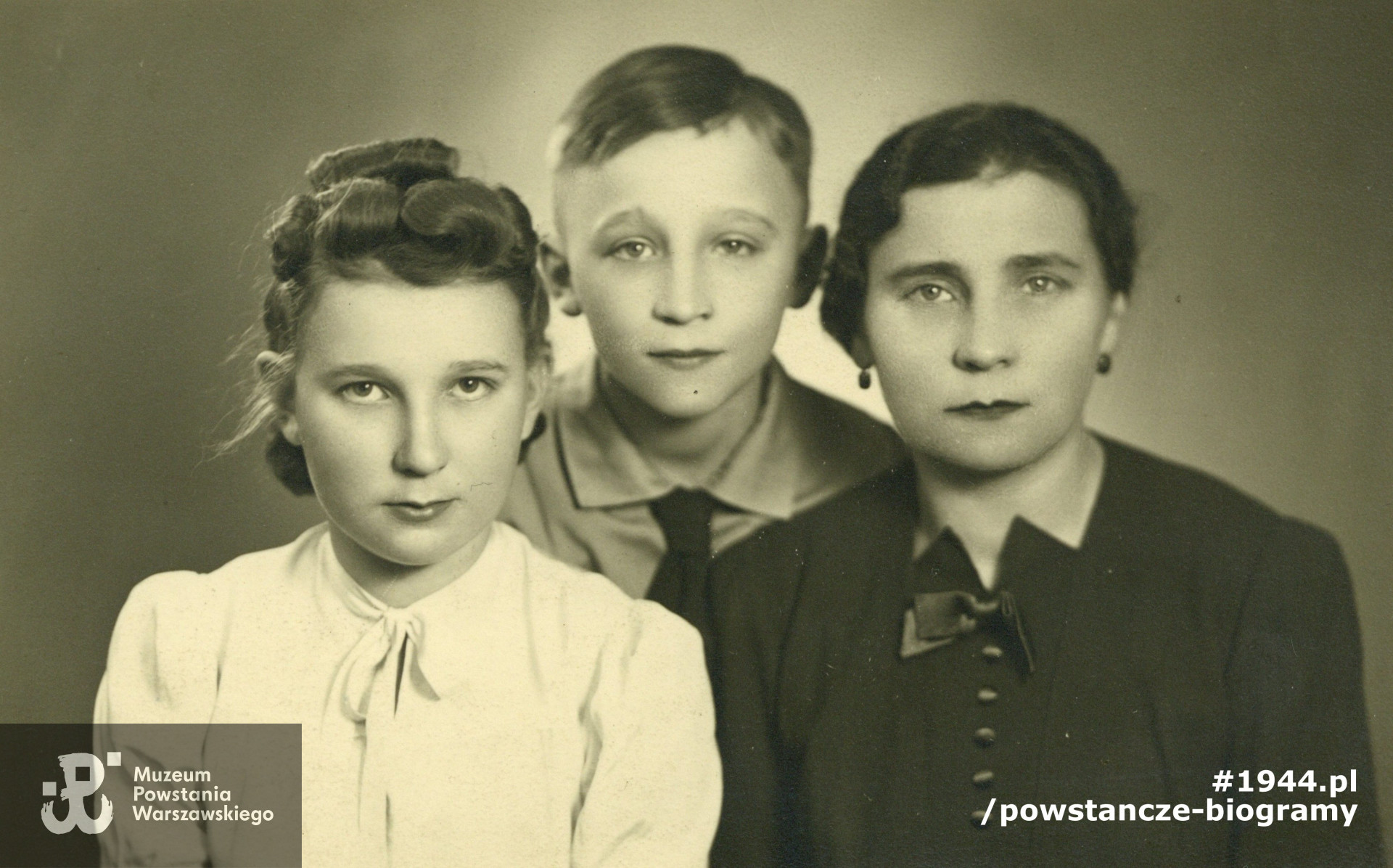 Joanna Kiąca - Fryczkowska z matką i bratem. Fot. z archiwum rodzinnego