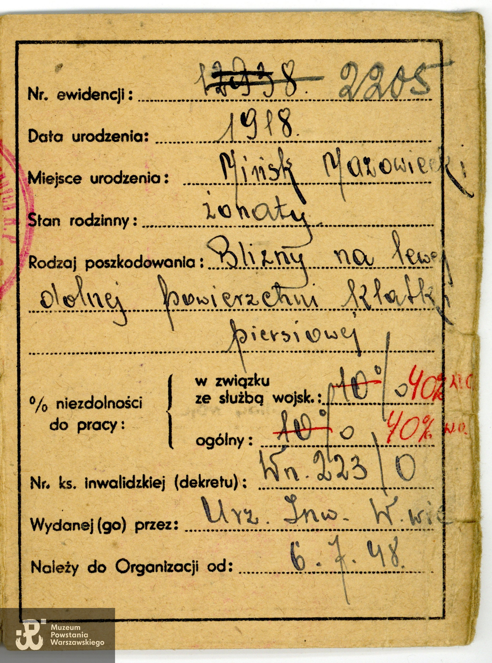 Ze zbiorów rodzinnych p.  Joanny Węgrzynek z domu Ołdak, córki Powstańca. Skany wykonano w Muzeum Powstania Warszawskiego, 05/2023.