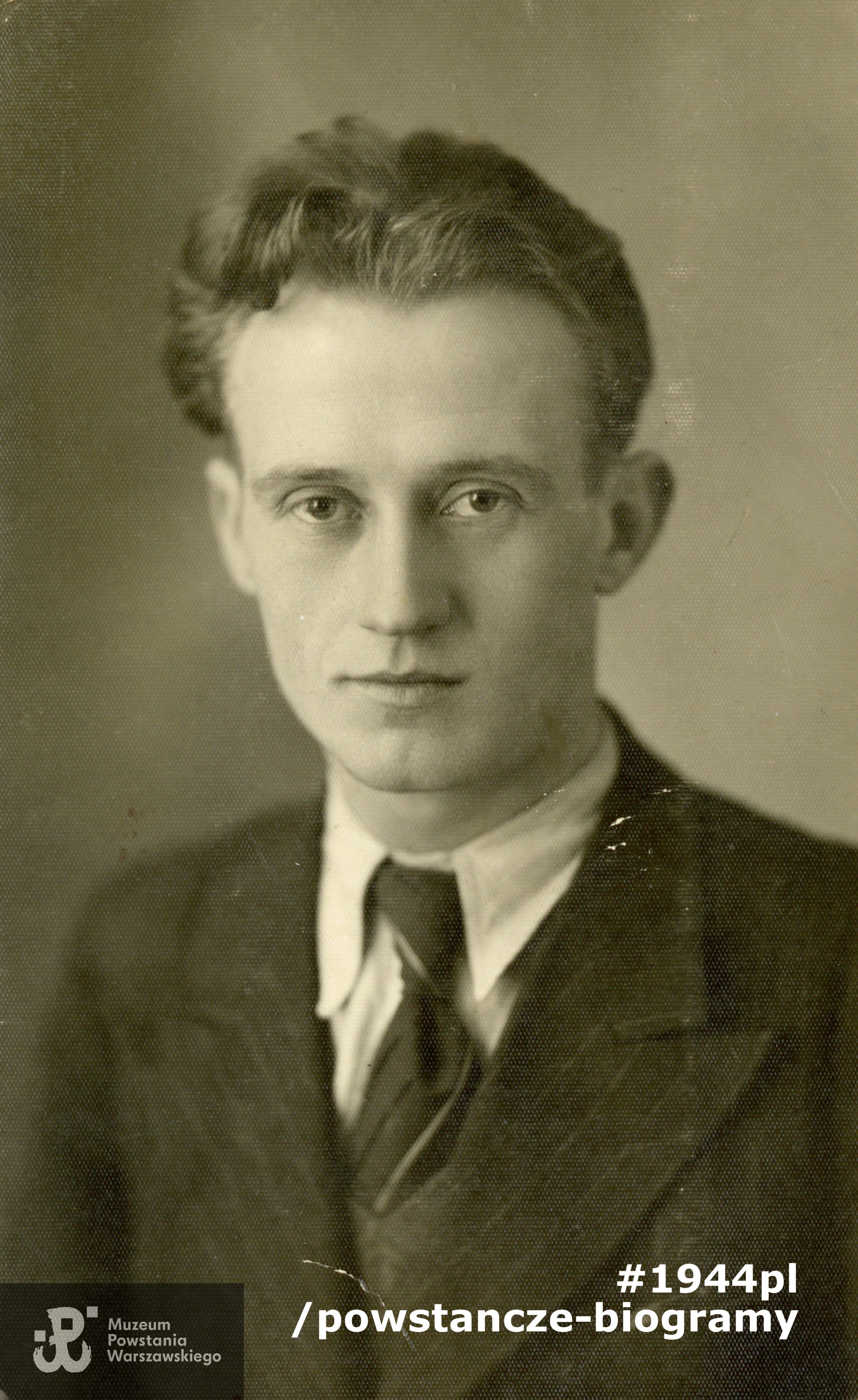 plut. pchor. Stanisław Staniszewski  ps. "Błyskawica" (? - 1944). Fot. ze zbiorów Muzeum Powstania Warszawskiego, sygn. P/3395