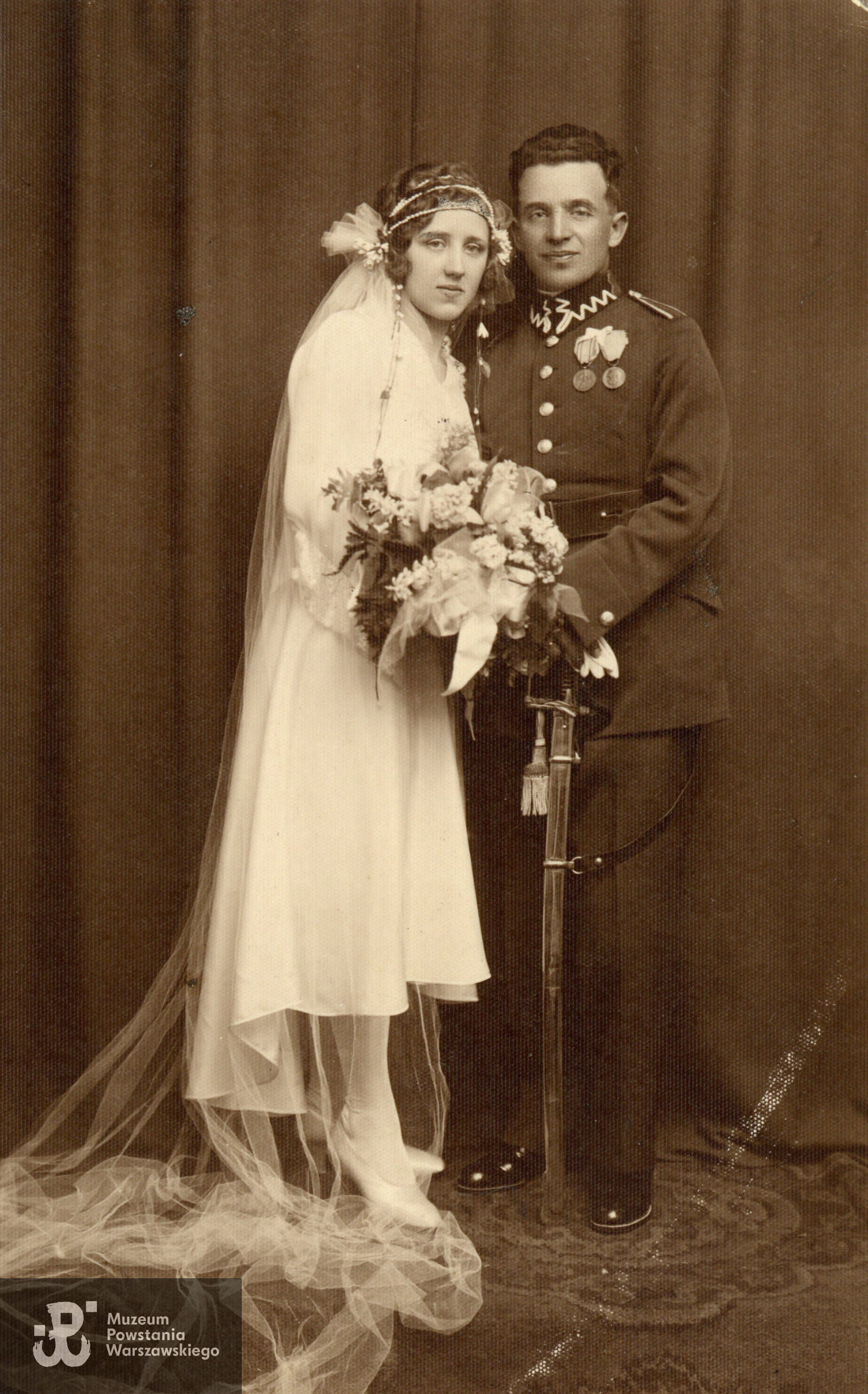 Stefan i Regina Czyżewscy - fotografia ślubna ze zbiorów rodzinnych, udostępniła p. Kinga Rusin, wnuczka Powstańca