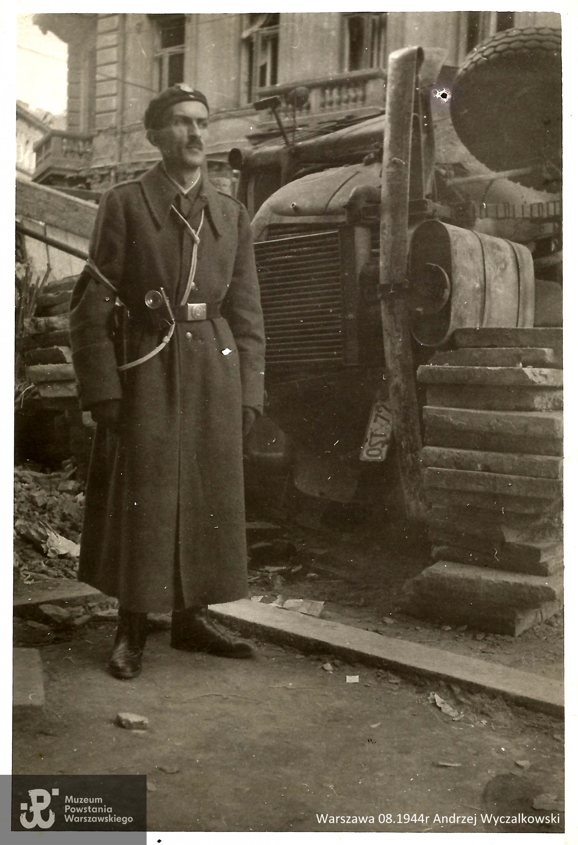 ppor. Andrzej Wyczałkowski "Tomasz" - Powstanie Warszawskie 1944 r. Fot. ze zbiorów p. Michała Wyczałkowskiego